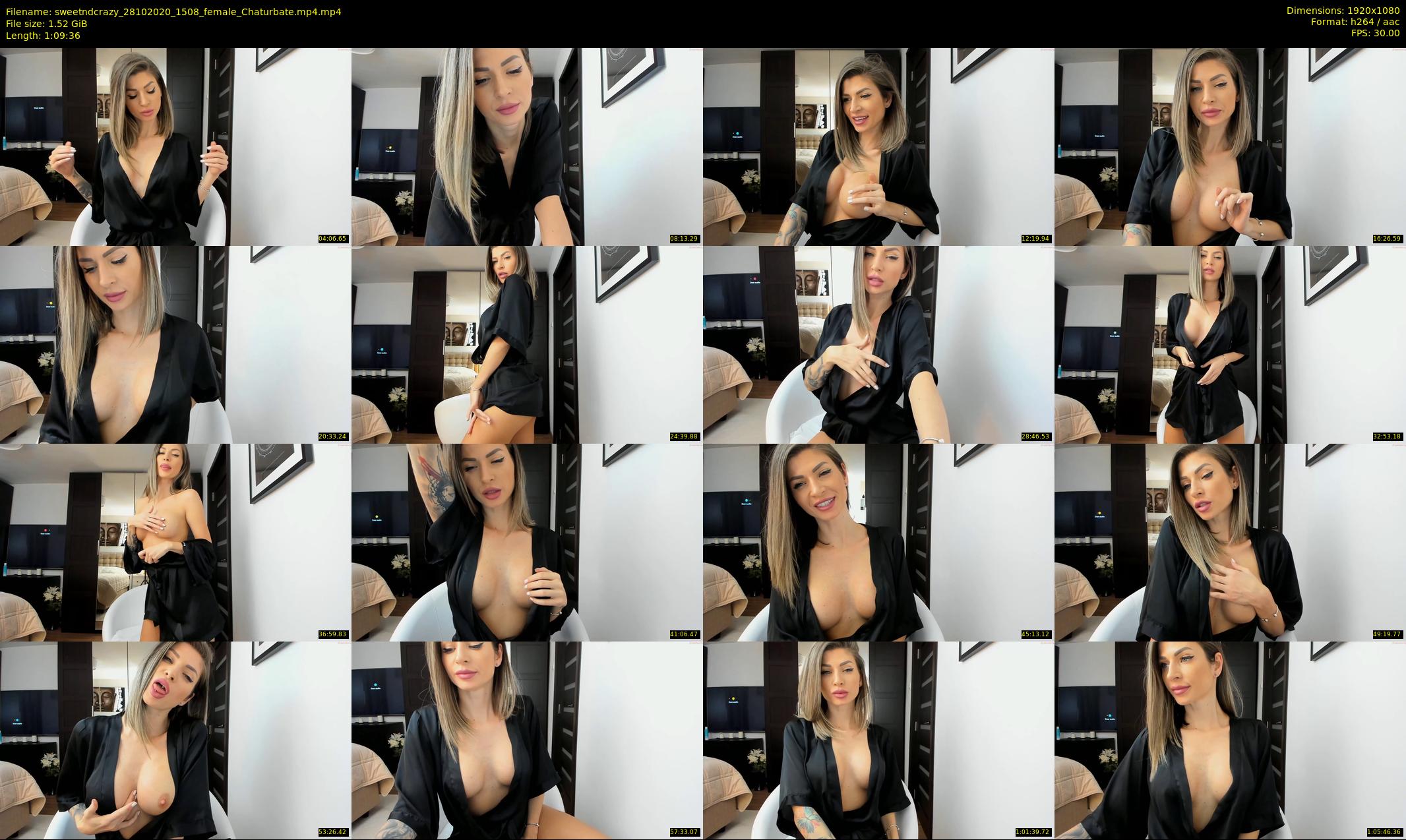 sweetndcrazy — 70 minute Chaturbate female cam show recording, 1080p, Oct 28, 2020