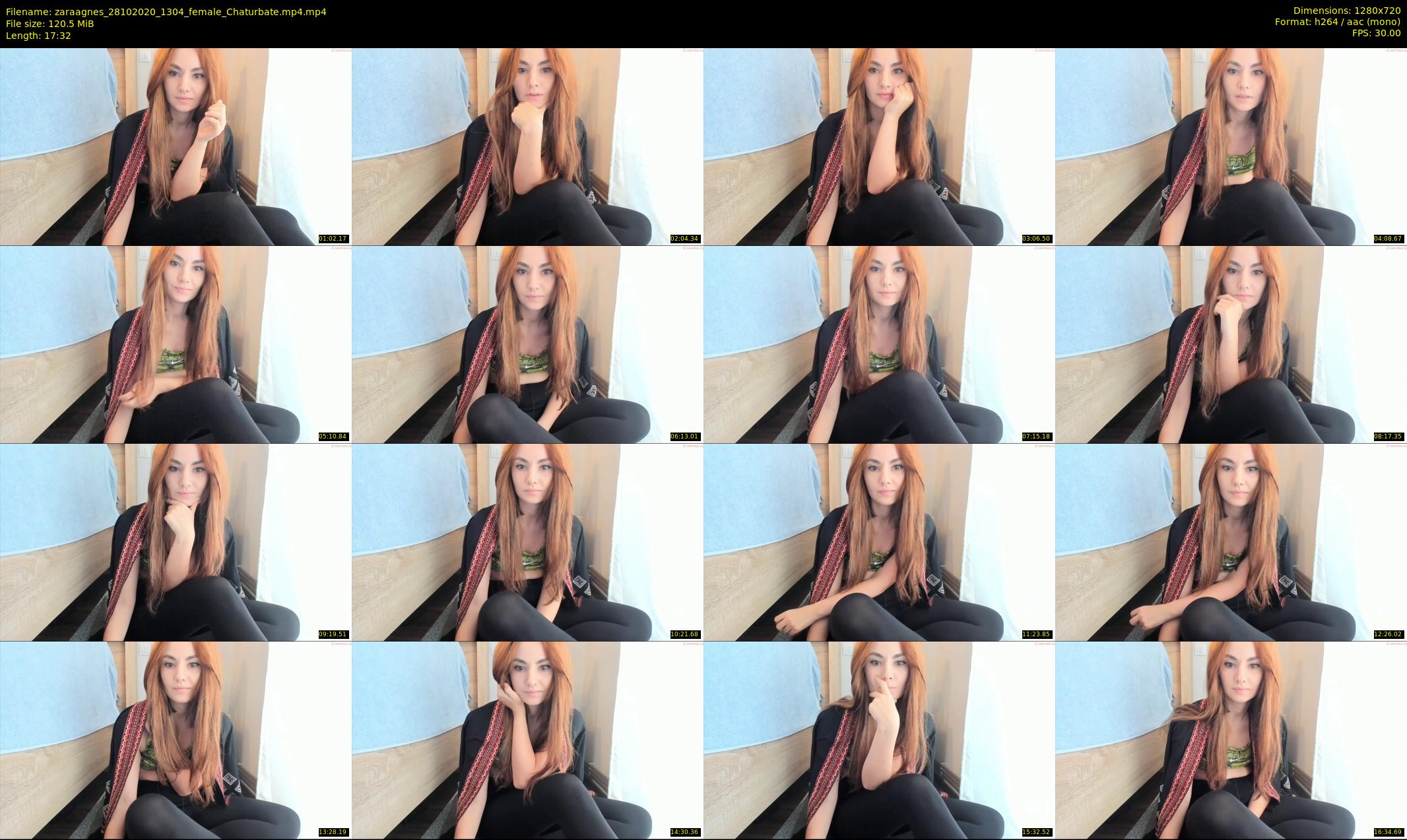 zaraagnes — 18 minute Chaturbate female cam show recording, 720p, Oct 28, 2020