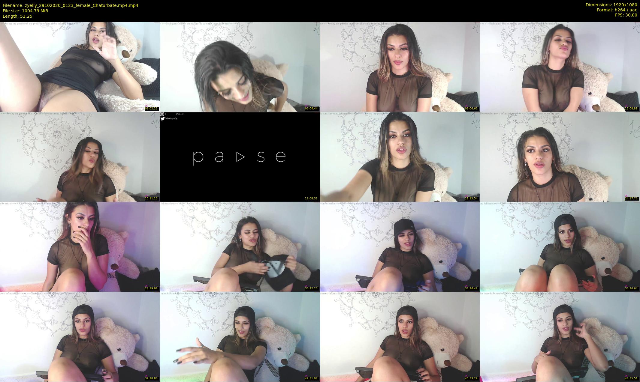 zyelly — 52 minute Chaturbate female cam show recording, 1080p, Oct 29, 2020