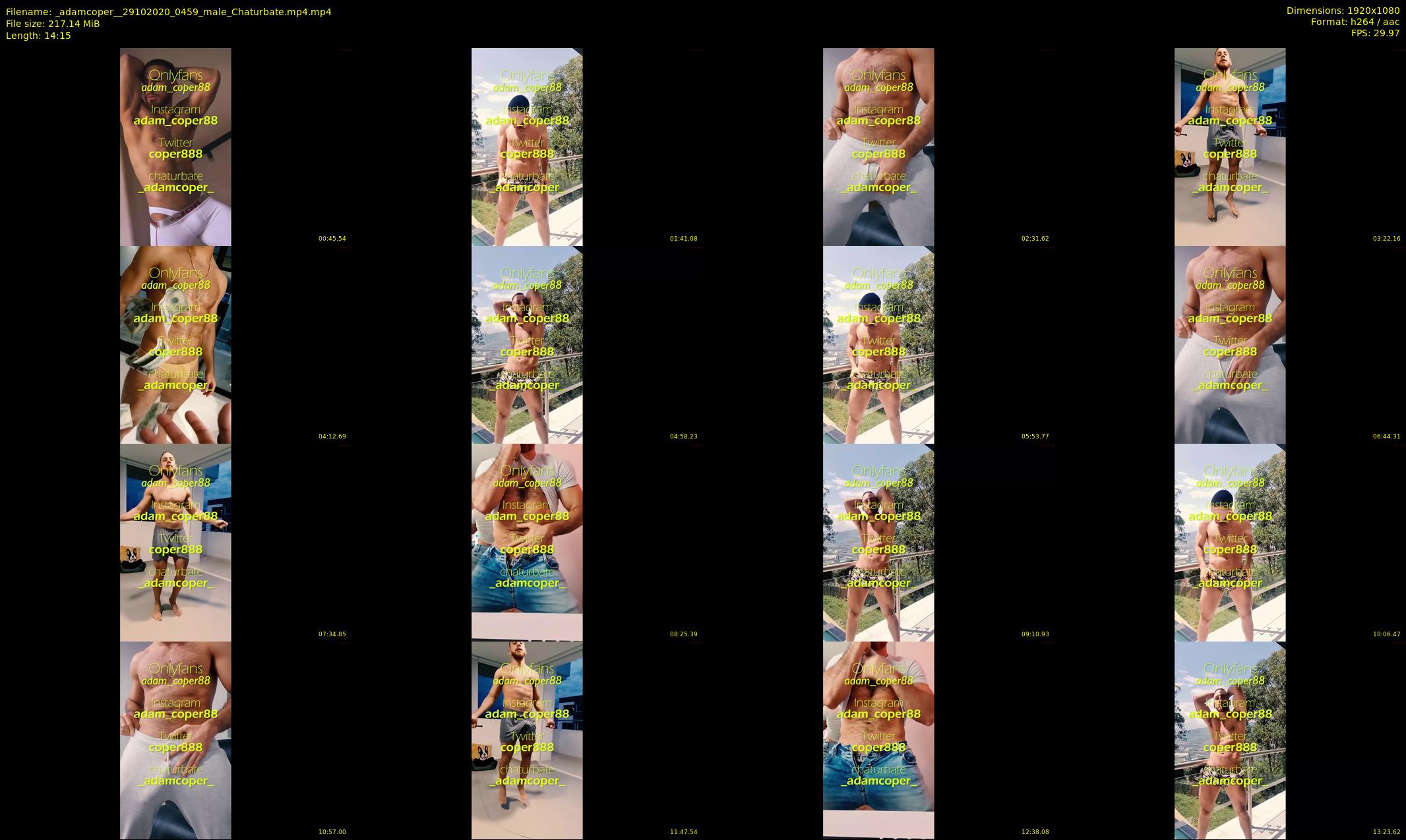 _adamcoper_ — 15 minute Chaturbate male cam show recording, 1080p, Oct 29, 2020