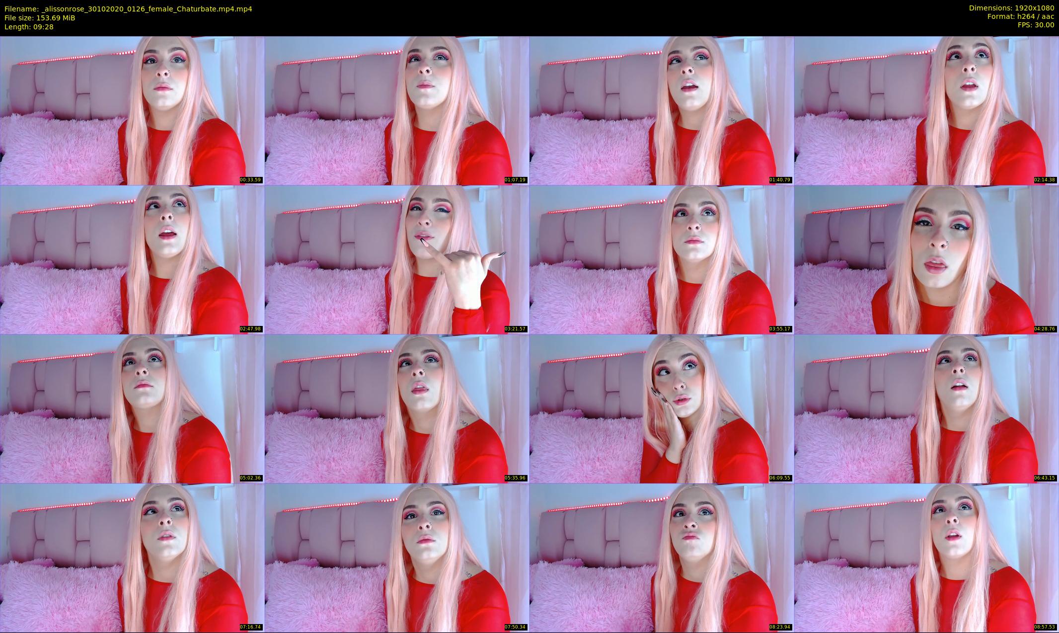 _alissonrose — 10 minute Chaturbate female cam show recording, 1080p, Oct 30, 2020