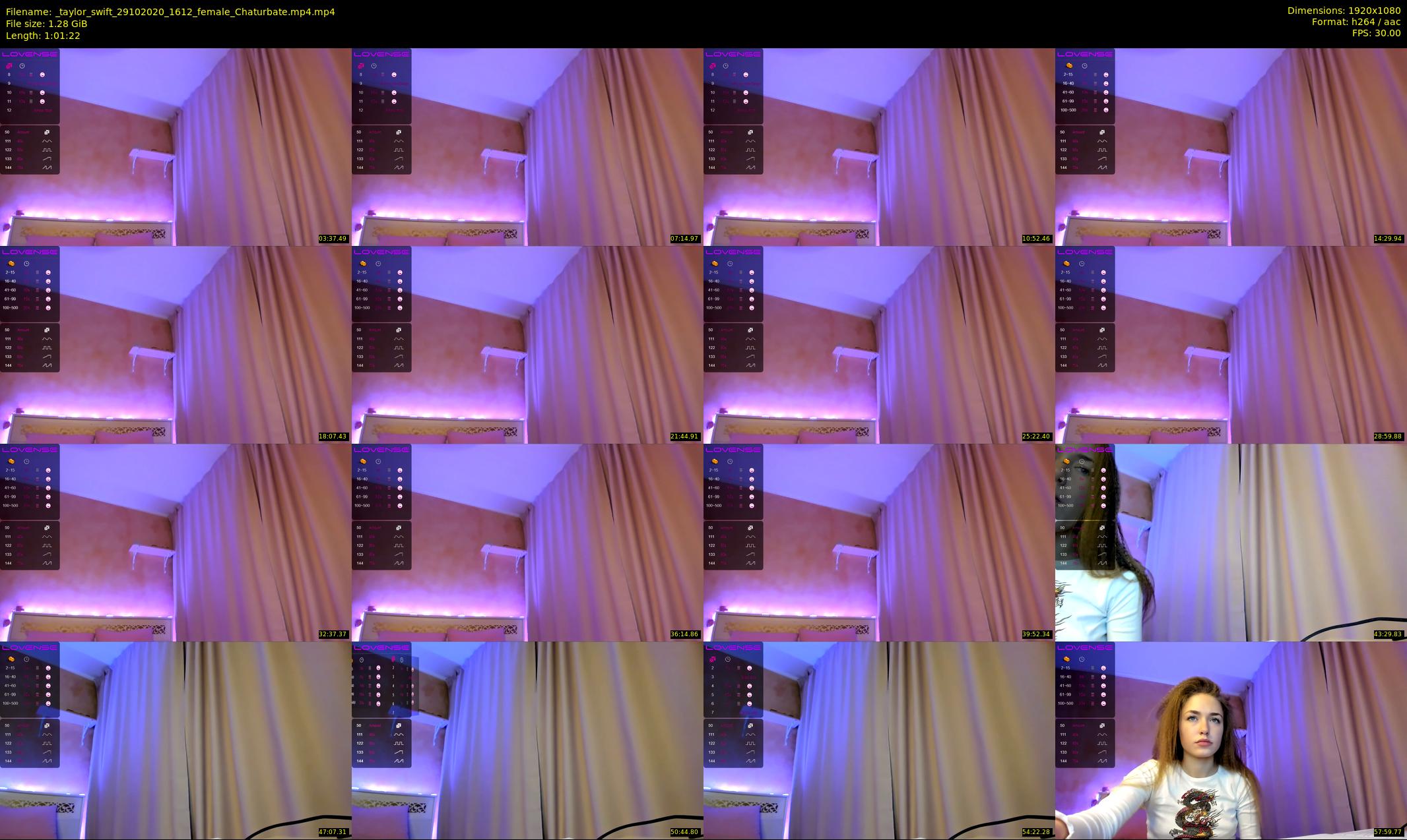 _taylor_swift — 62 minute Chaturbate female cam show recording, 1080p, Oct 29, 2020