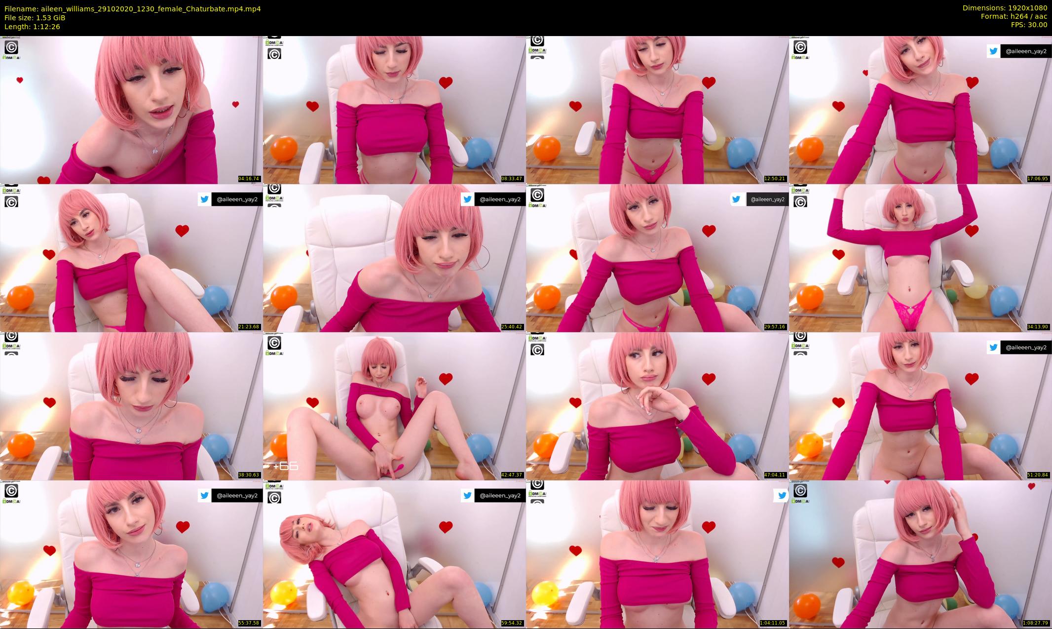 aileen_williams — 73 minute Chaturbate female cam show recording, 1080p, Oct 29, 2020