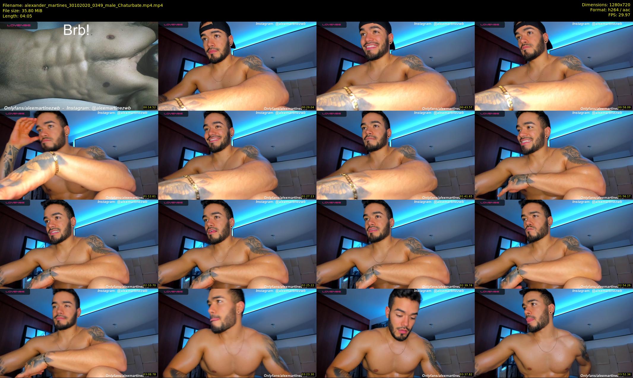 alexander_martines — 5 minute Chaturbate male cam show recording, 720p, Oct 30, 2020