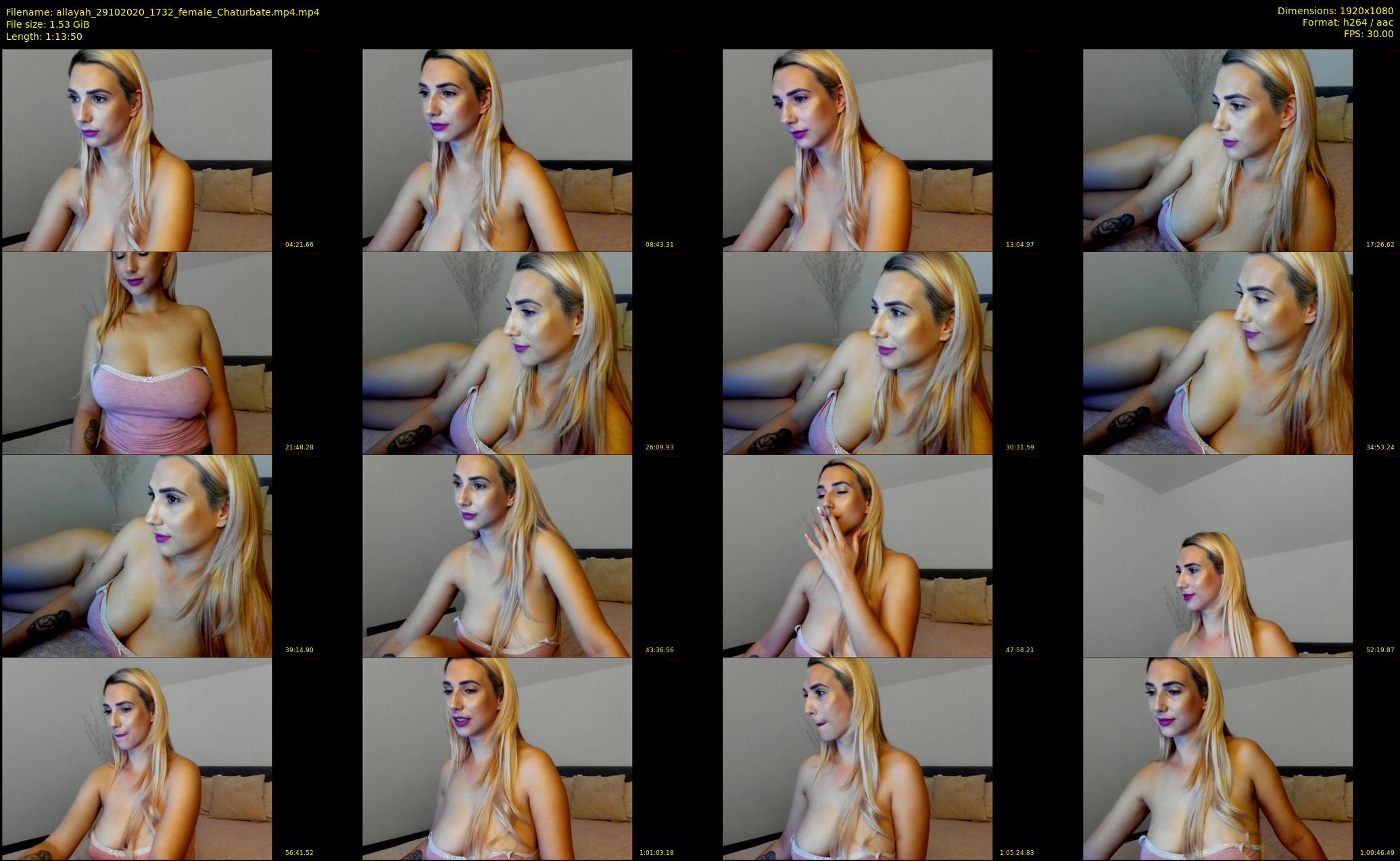 allayah — 74 minute Chaturbate female cam show recording, 1080p, Oct 29, 2020