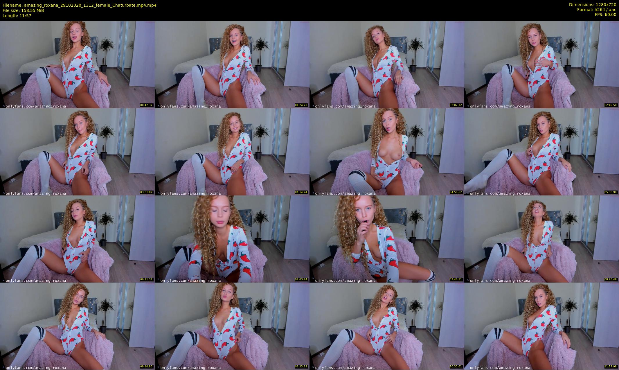 amazing_roxana — 12 minute Chaturbate female cam show recording, 720p, Oct 29, 2020