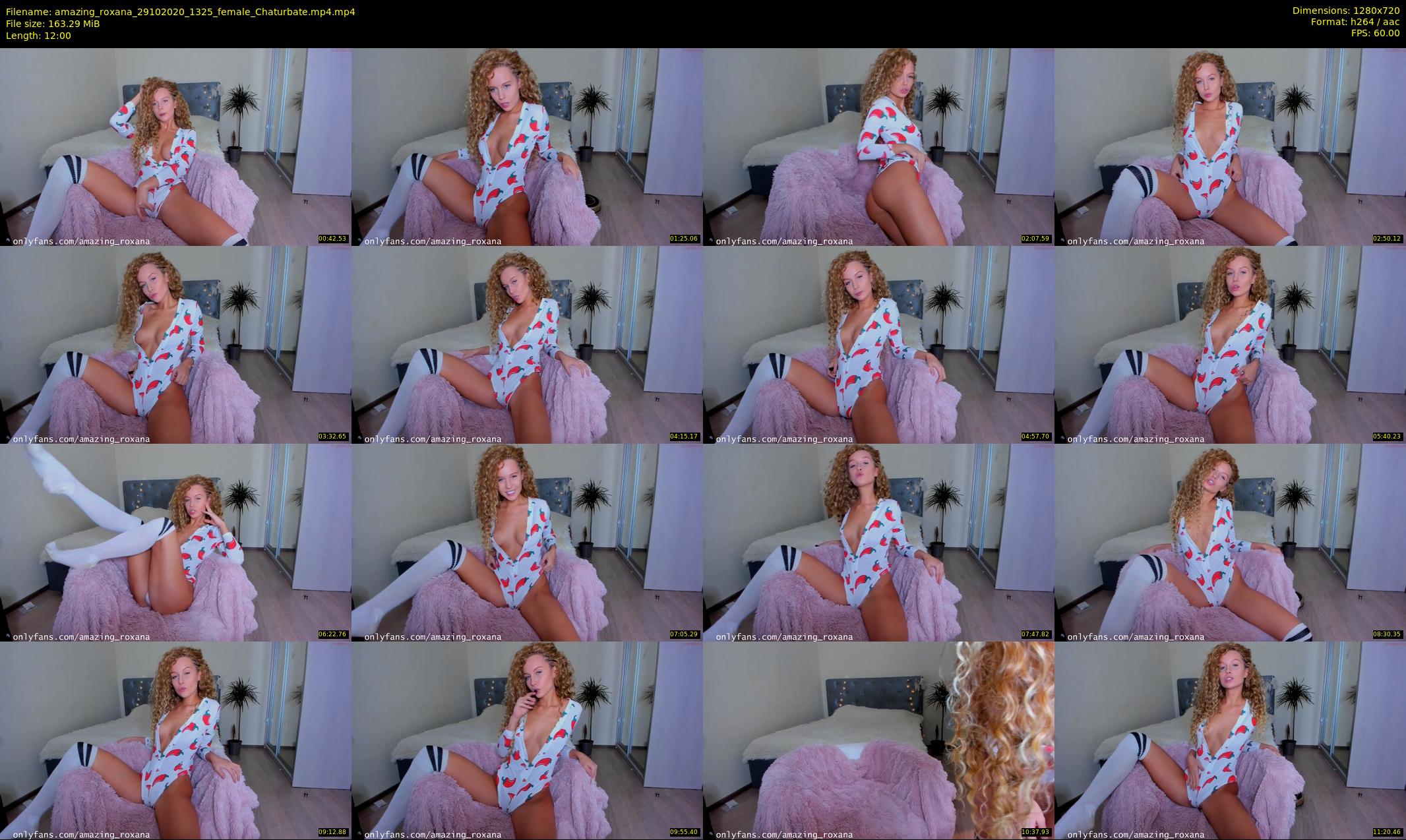 amazing_roxana — 12 minute Chaturbate female cam show recording, 720p, Oct 29, 2020