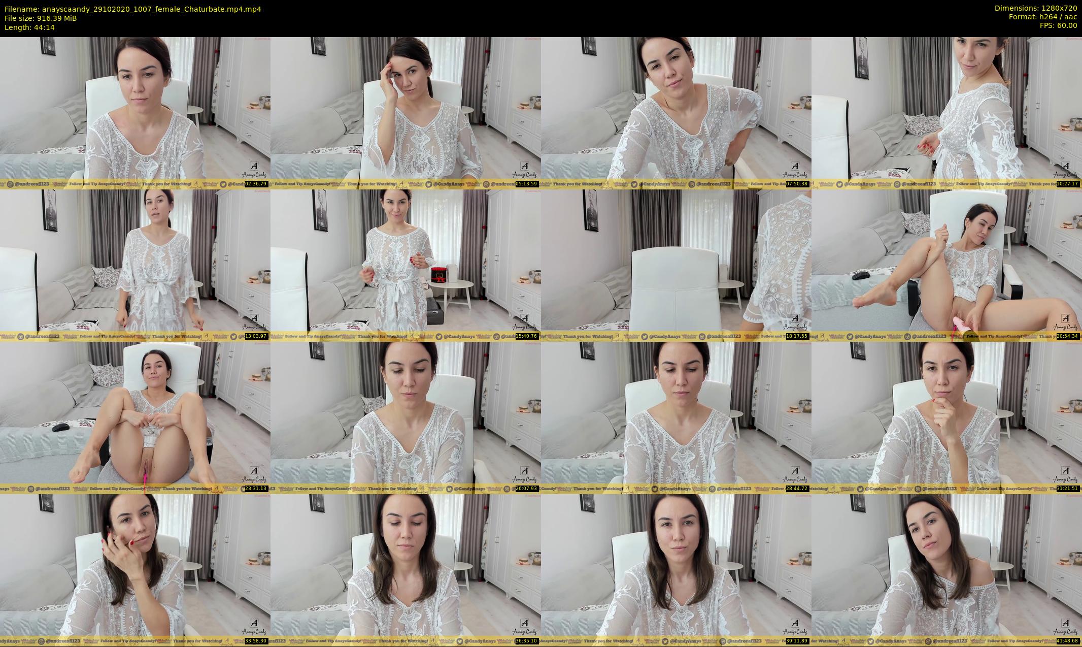 anayscaandy — 45 minute Chaturbate female cam show recording, 720p, Oct 29, 2020
