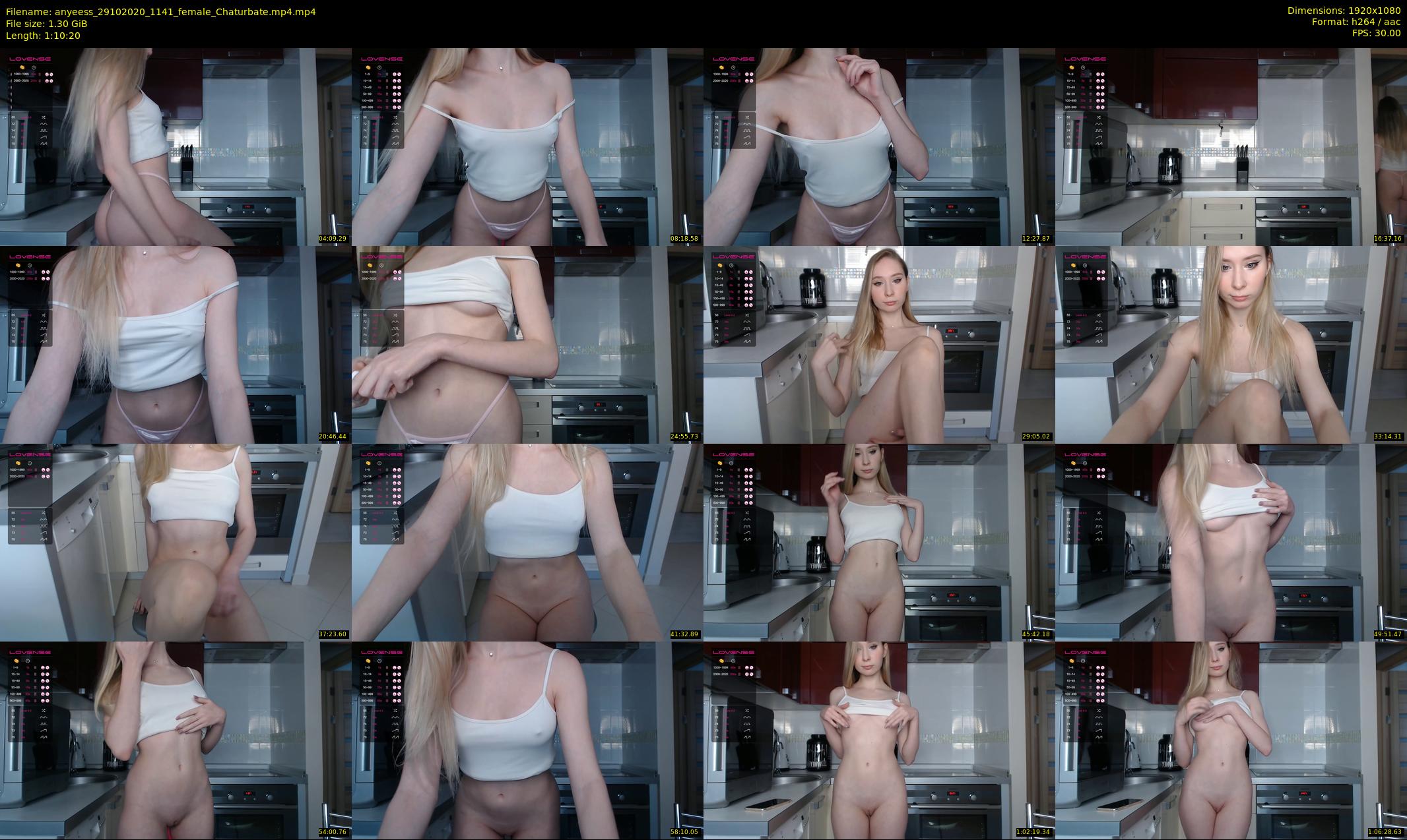 anyeess — 71 minute Chaturbate female cam show recording, 1080p, Oct 29, 2020