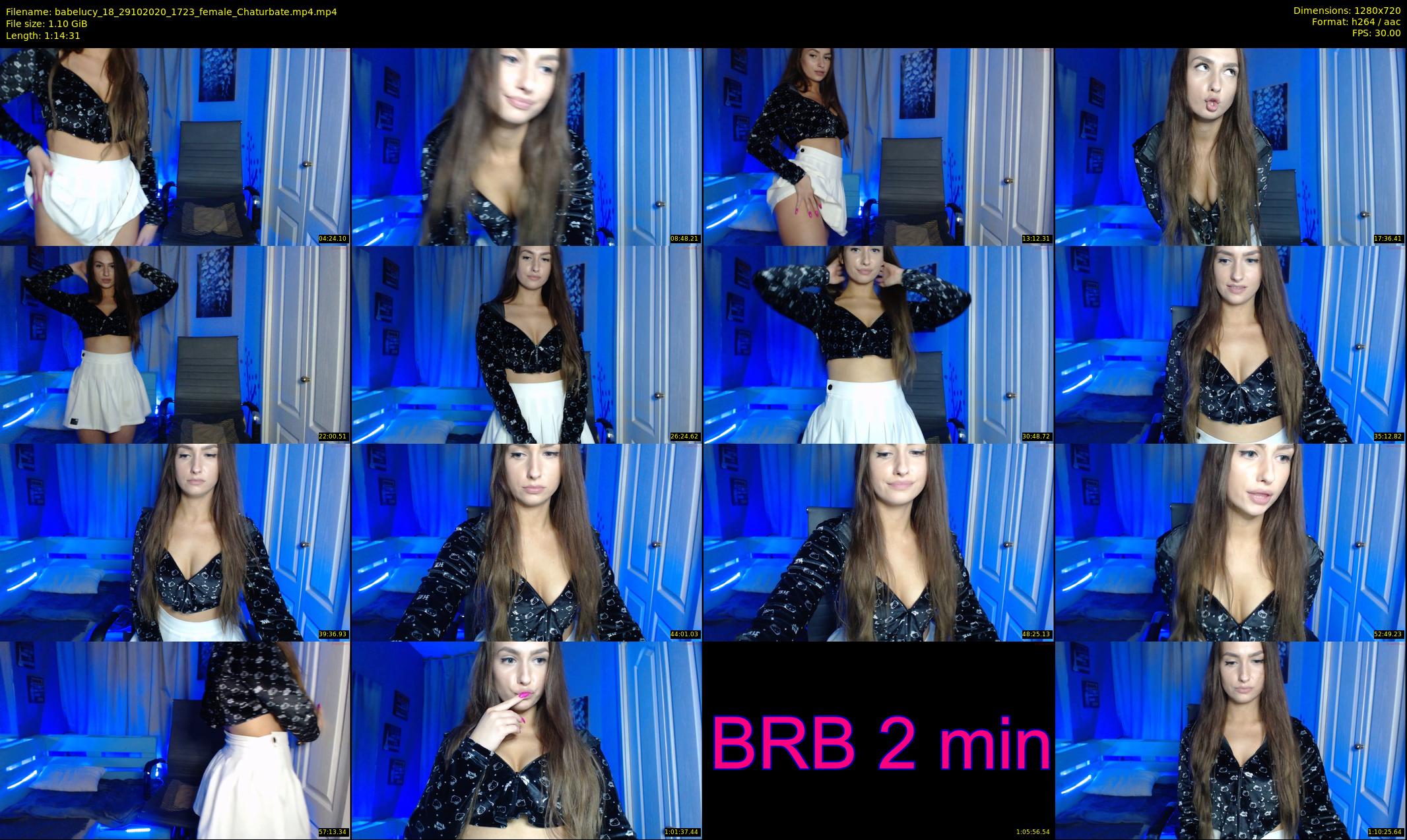 babelucy_18 — 75 minute Chaturbate female cam show recording, 720p, Oct 29, 2020