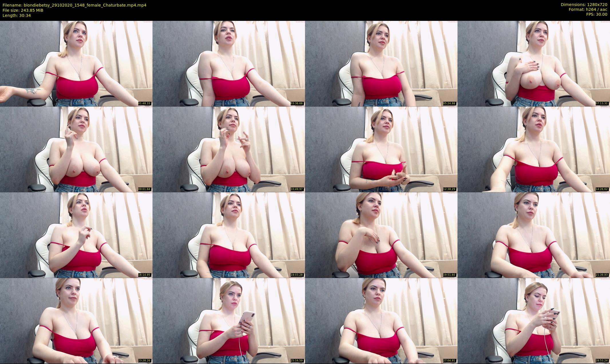 blondiebetsy — 31 minute Chaturbate female cam show recording, 720p, Oct 29, 2020