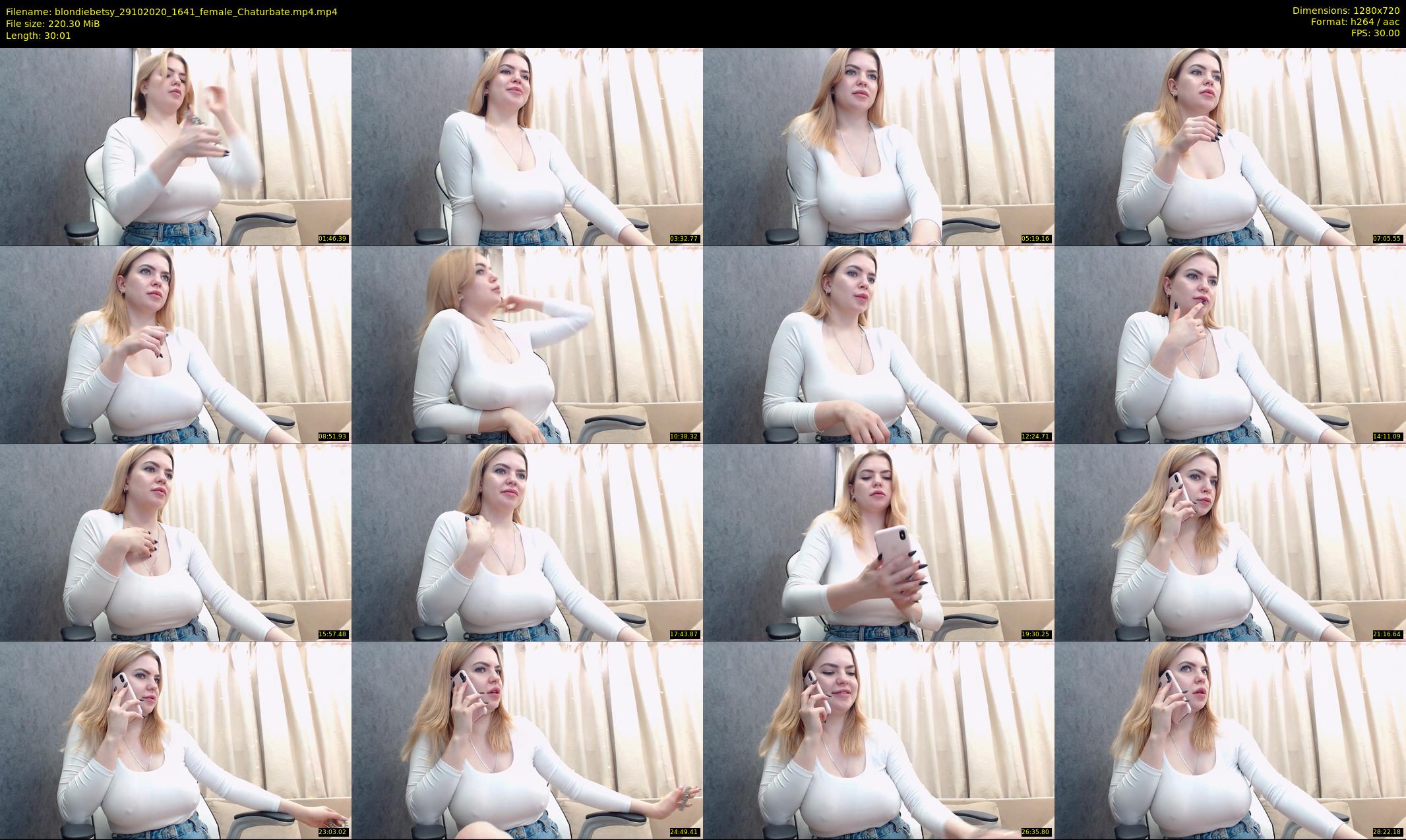 blondiebetsy — 31 minute Chaturbate female cam show recording, 720p, Oct 29, 2020