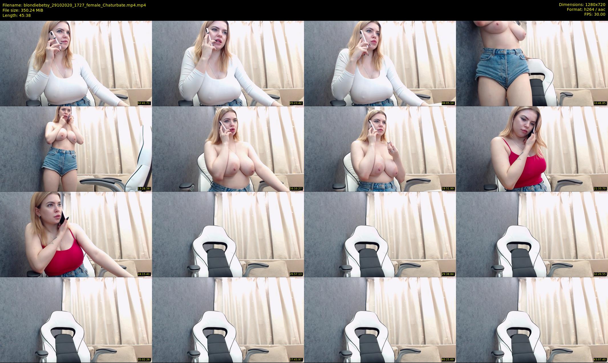 blondiebetsy — 46 minute Chaturbate female cam show recording, 720p, Oct 29, 2020
