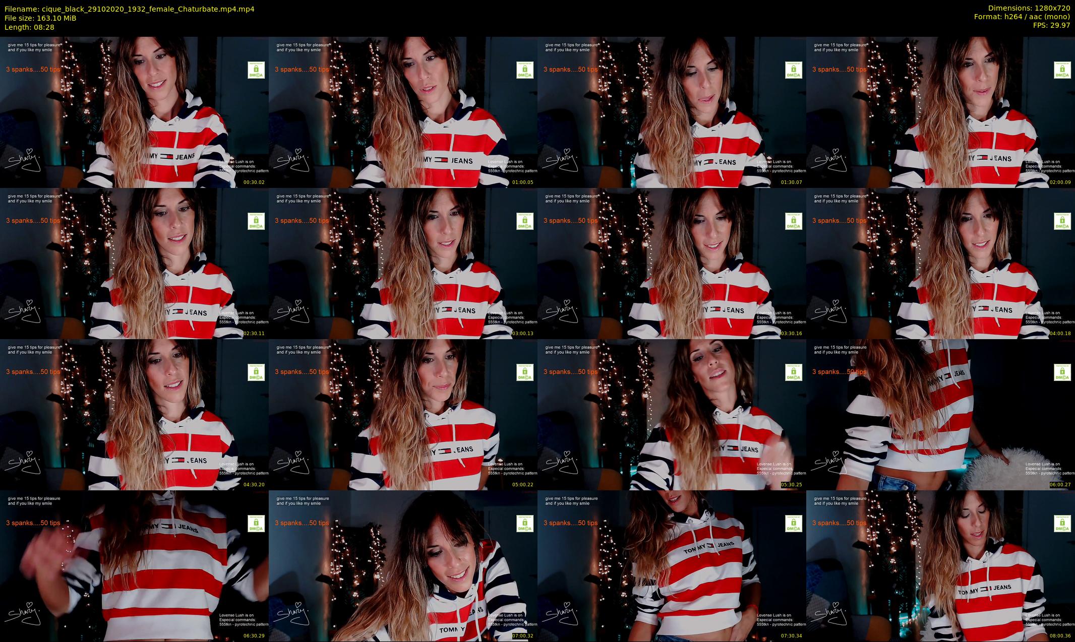 cique_black — 9 minute Chaturbate female cam show recording, 720p, Oct 29, 2020