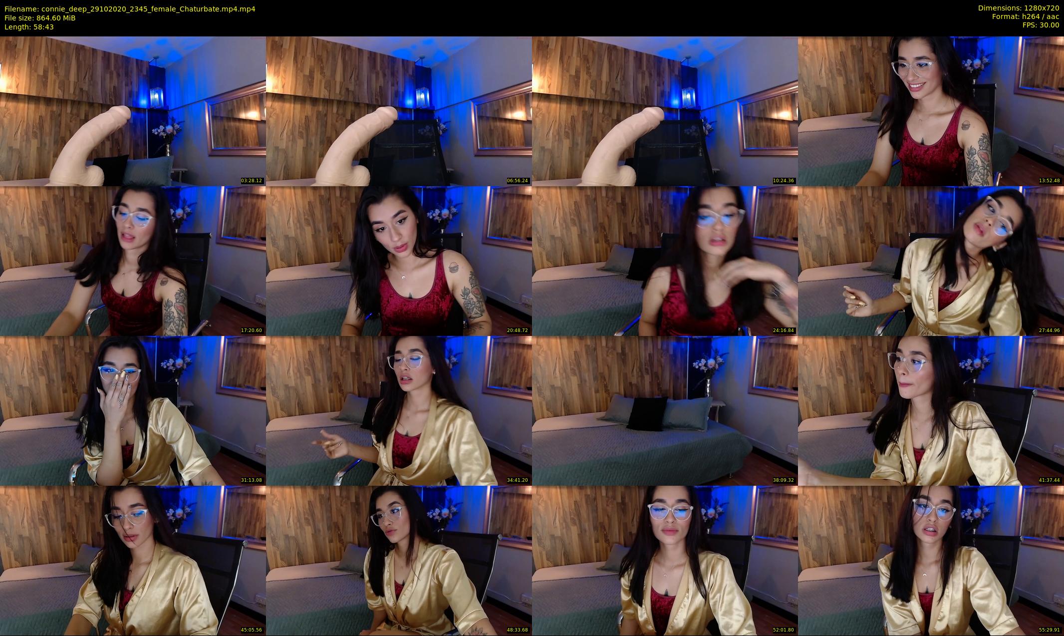 connie_deep — 59 minute Chaturbate female cam show recording, 720p, Oct 29, 2020