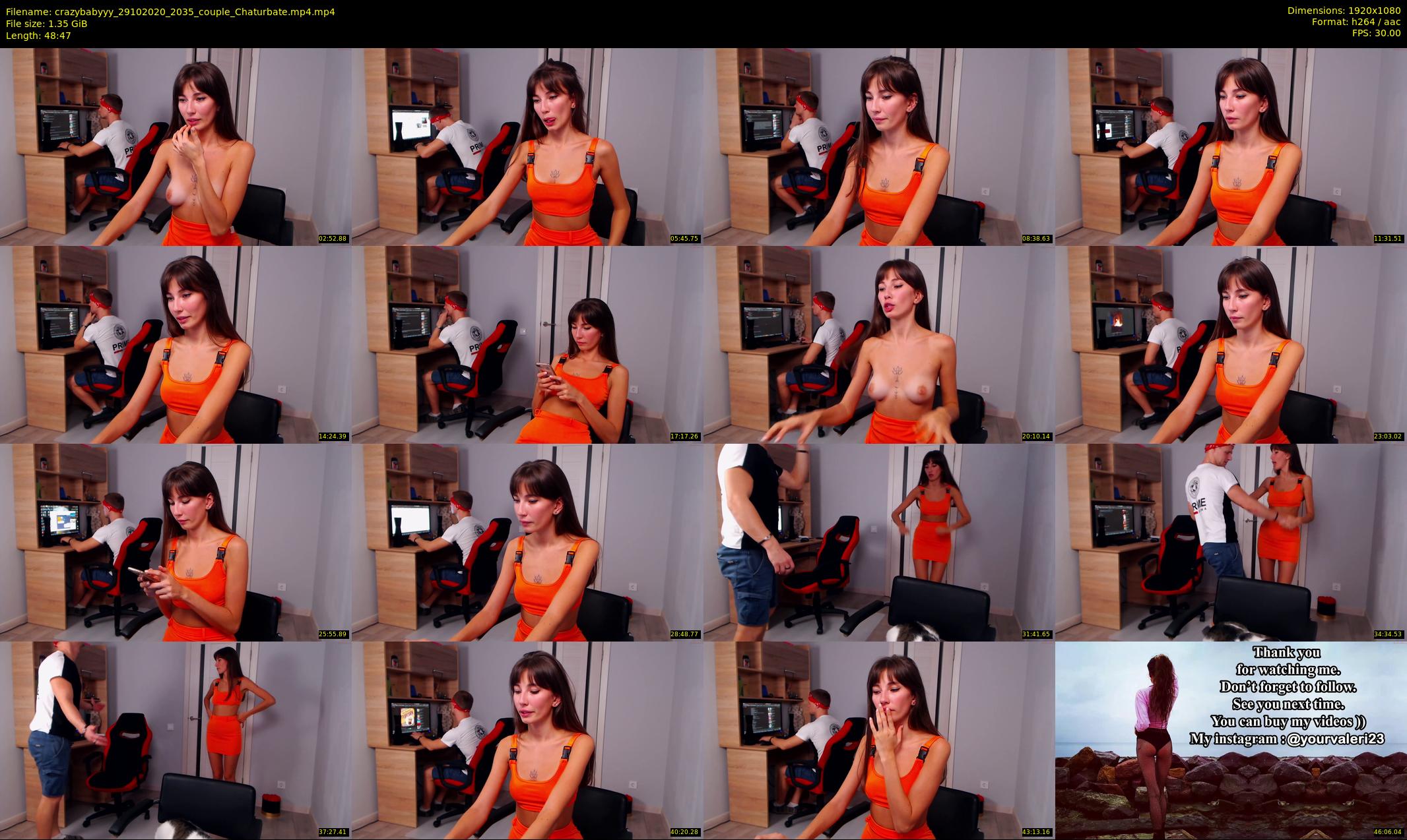 crazybabyyy — 49 minute Chaturbate couple cam show recording, 1080p, Oct 29, 2020