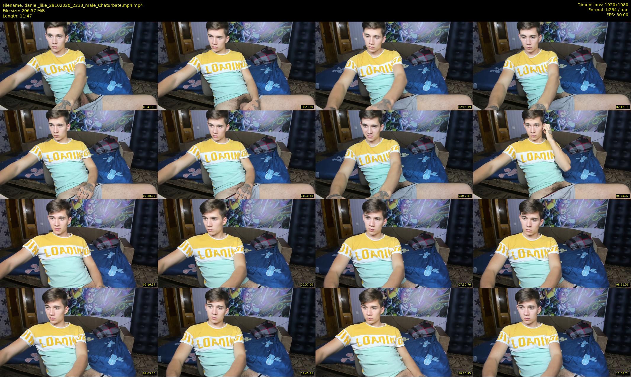 daniel_like — 12 minute Chaturbate male cam show recording, 1080p, Oct 29, 2020