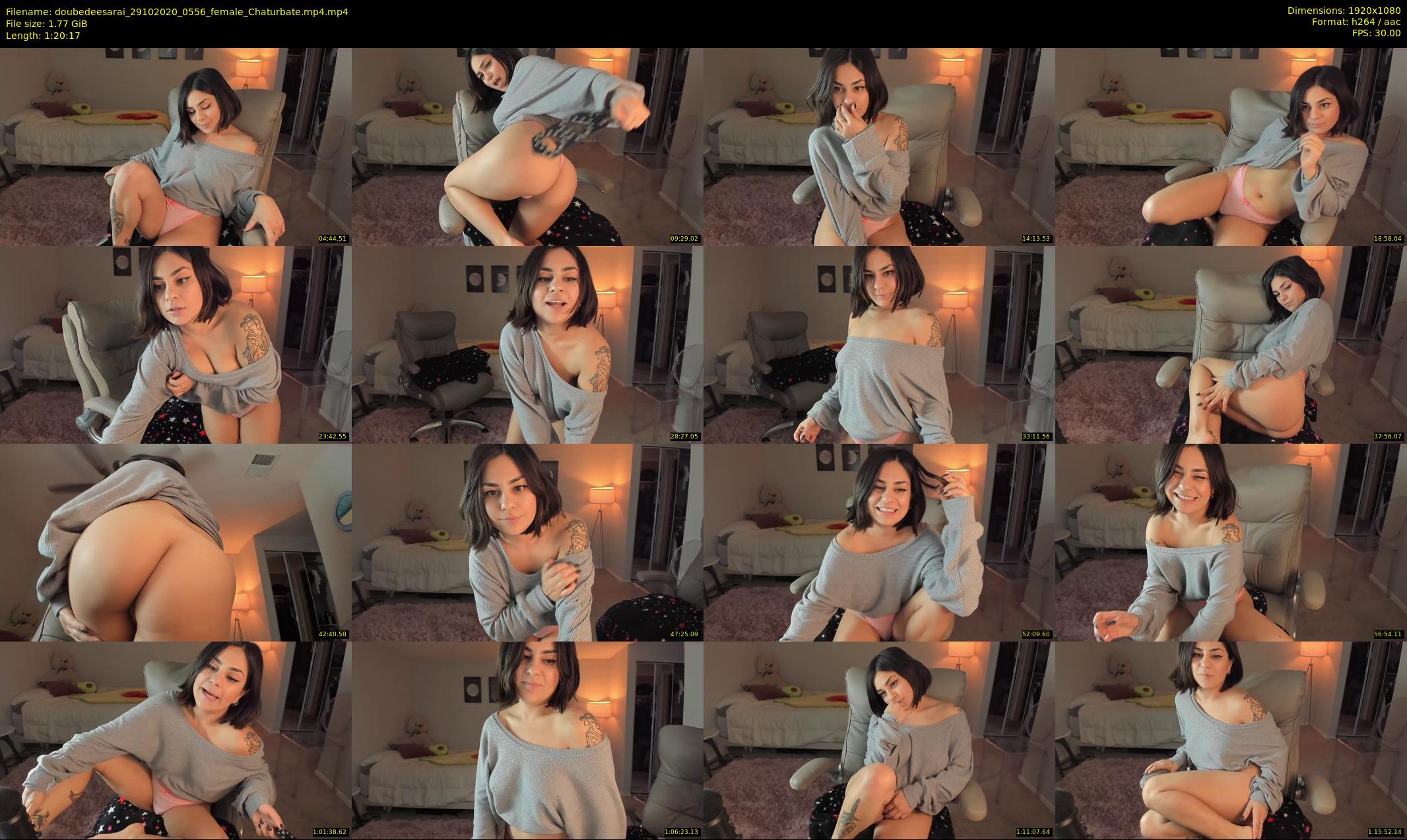 doubedeesarai — 81 minute Chaturbate female cam show recording, 1080p, Oct 29, 2020