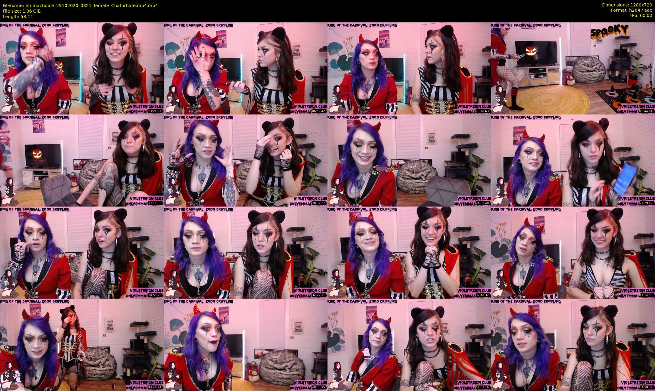 emmachoice — 59 minute Chaturbate female cam show recording, 720p, Oct 29, 2020