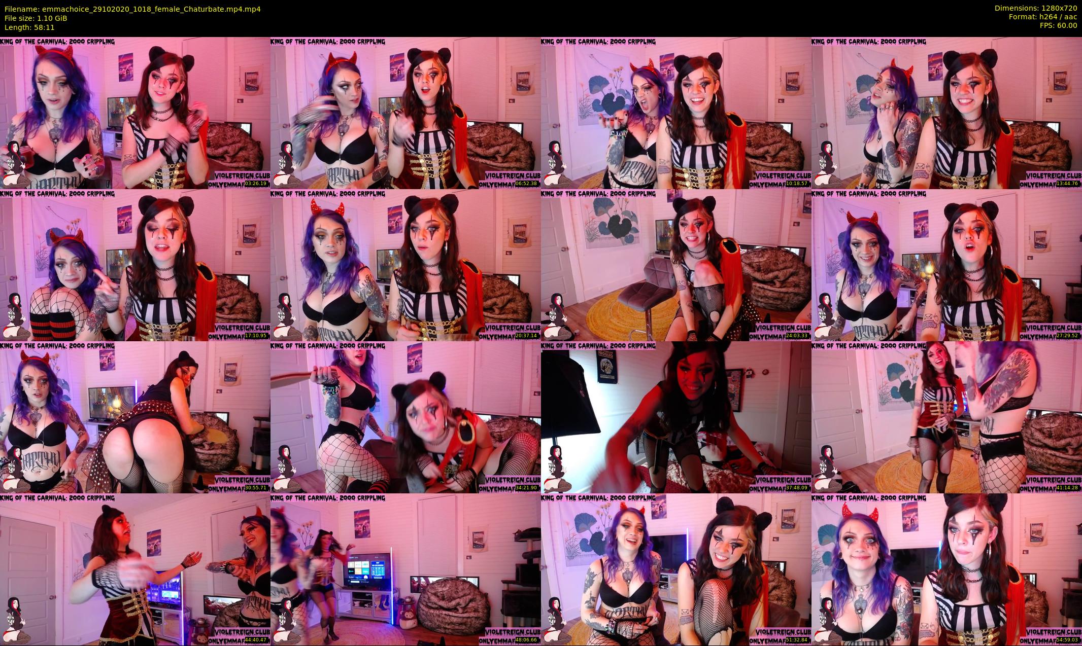 emmachoice — 59 minute Chaturbate female cam show recording, 720p, Oct 29, 2020