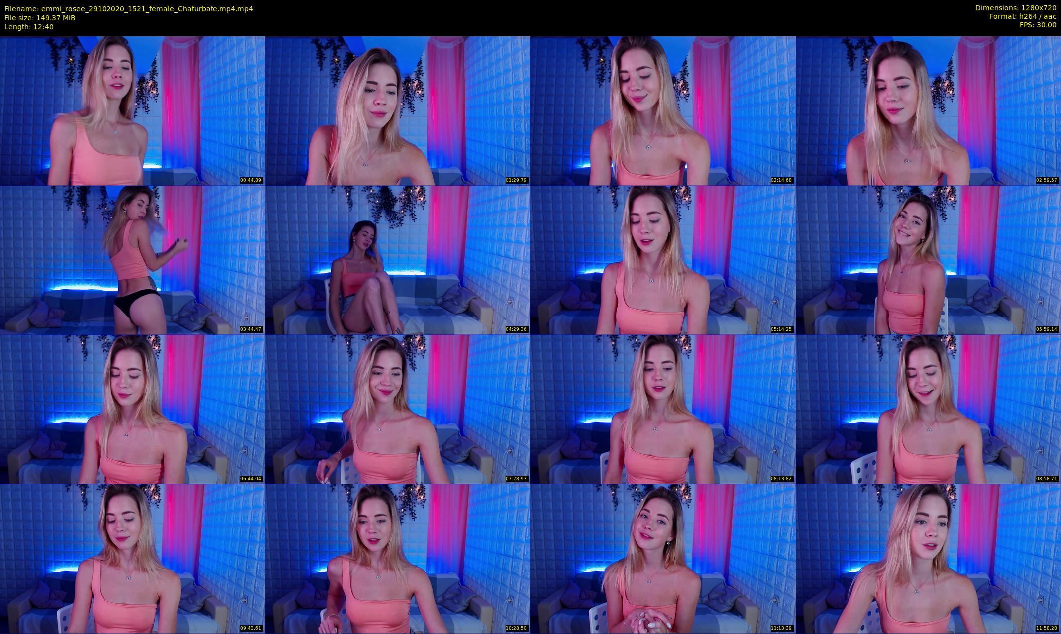 emmi_rosee — 13 minute Chaturbate female cam show recording, 720p, Oct 29, 2020