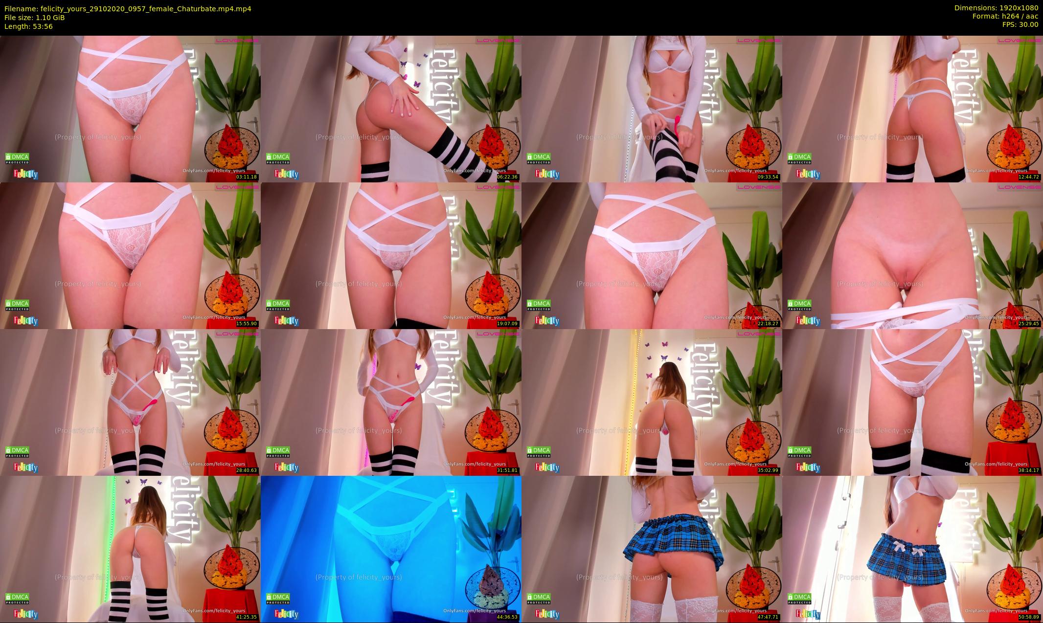 felicity_yours — 54 minute Chaturbate female cam show recording, 1080p, Oct 29, 2020