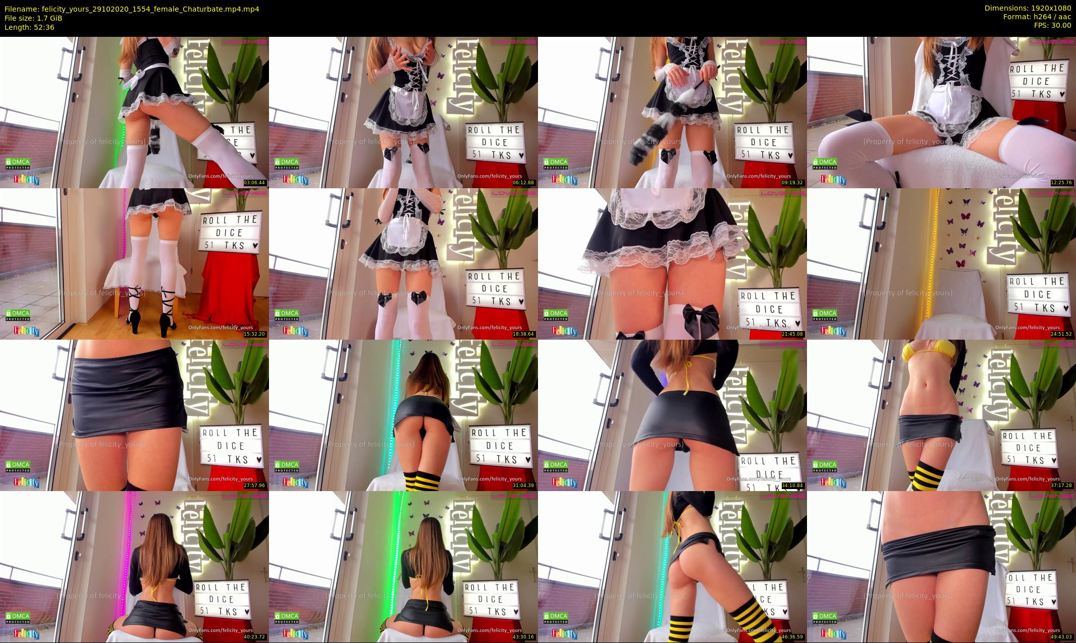 felicity_yours — 53 minute Chaturbate female cam show recording, 1080p, Oct 29, 2020
