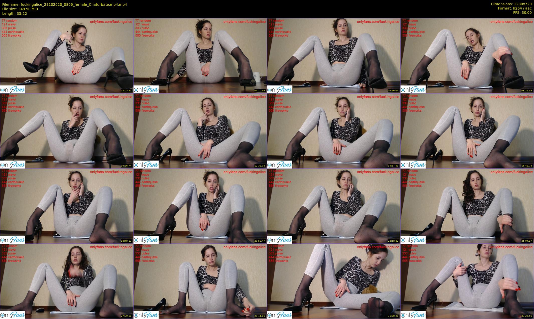 fuckingalice — 36 minute Chaturbate female cam show recording, 720p, Oct 29, 2020