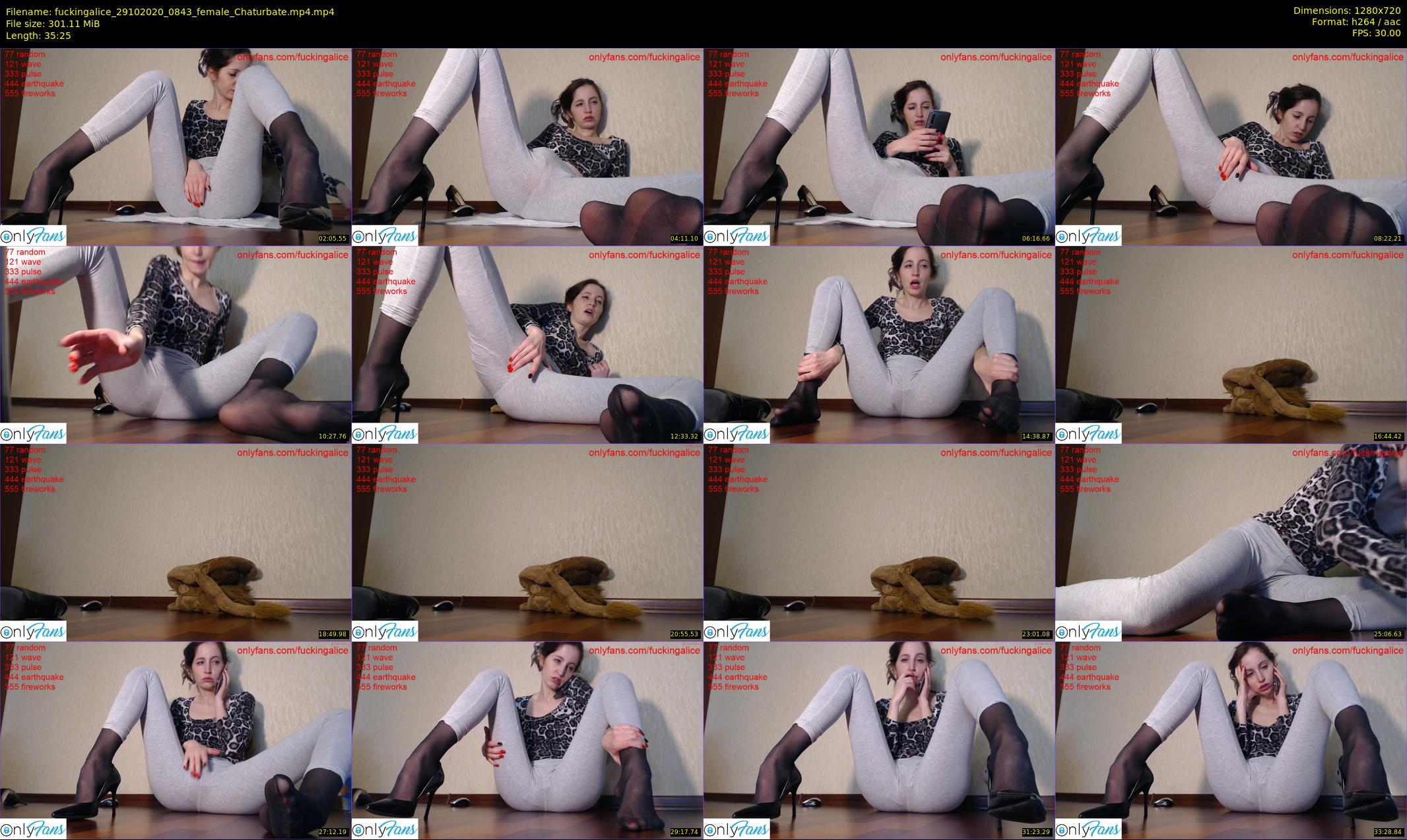 fuckingalice — 36 minute Chaturbate female cam show recording, 720p, Oct 29, 2020