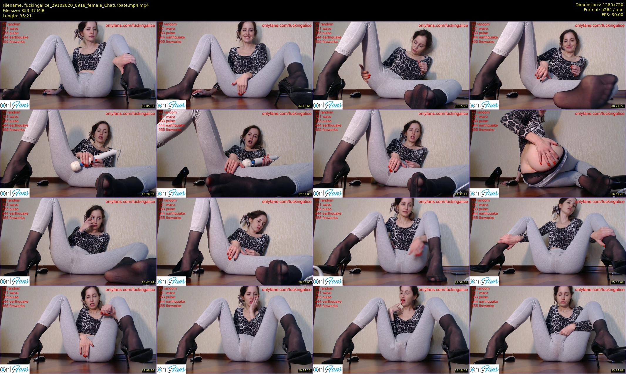 fuckingalice — 36 minute Chaturbate female cam show recording, 720p, Oct 29, 2020