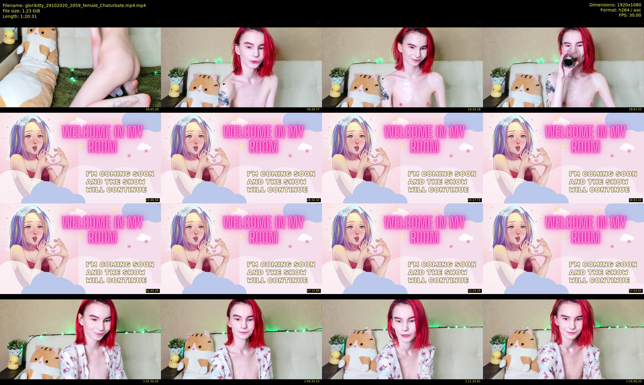 glorikitty — 81 minute Chaturbate female cam show recording, 1080p, Oct 29, 2020