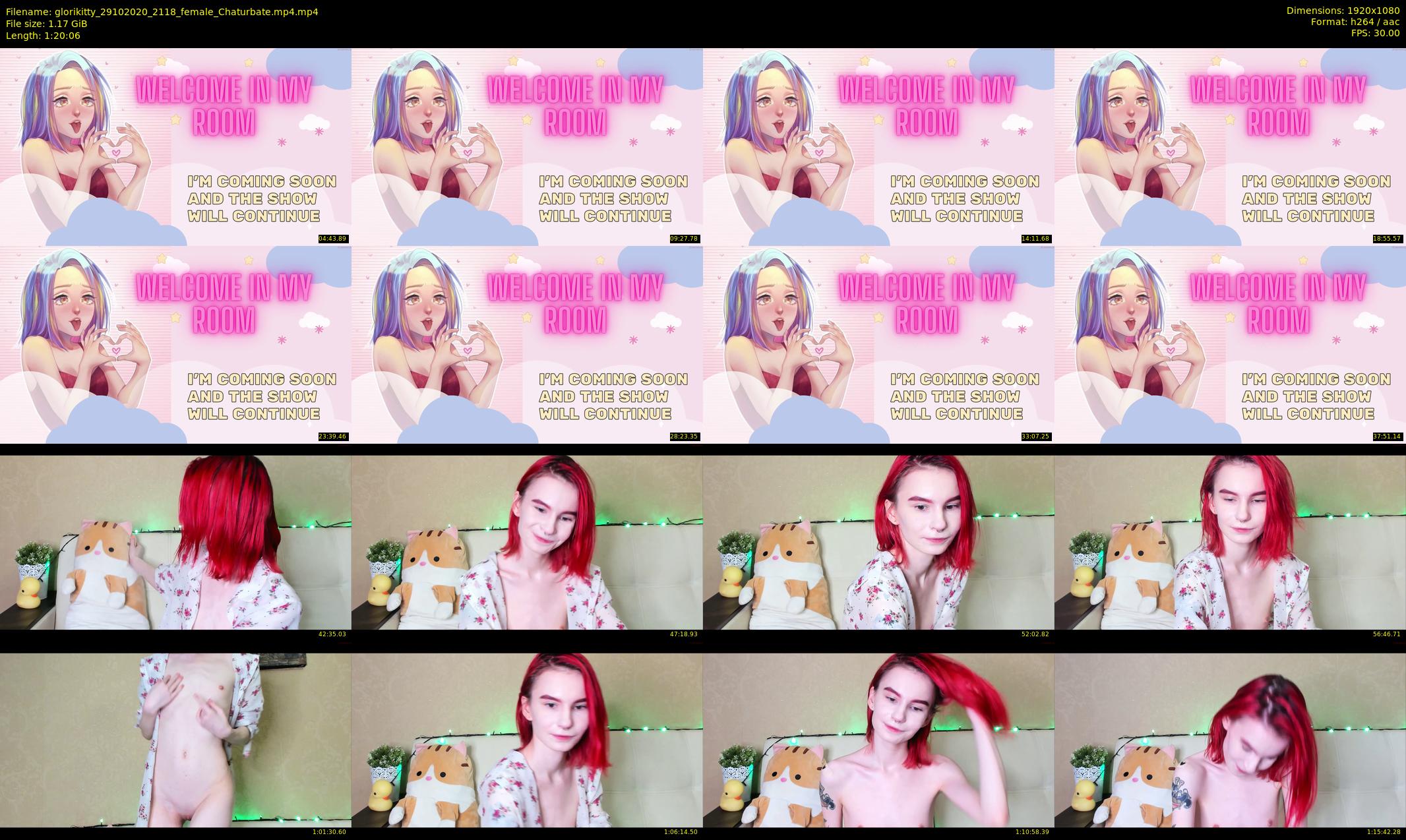 glorikitty — 81 minute Chaturbate female cam show recording, 1080p, Oct 29, 2020