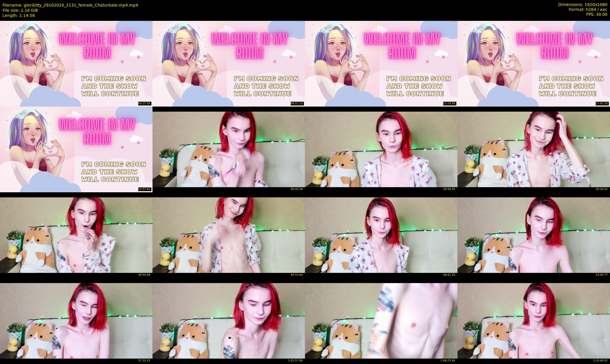 glorikitty — 75 minute Chaturbate female cam show recording, 1080p, Oct 29, 2020