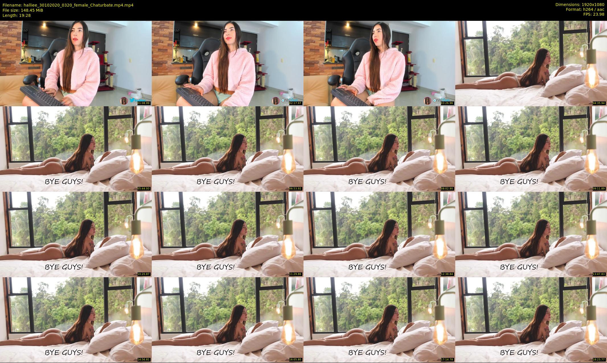 halliee — 20 minute Chaturbate couple cam show recording, 1080p, Oct 30, 2020