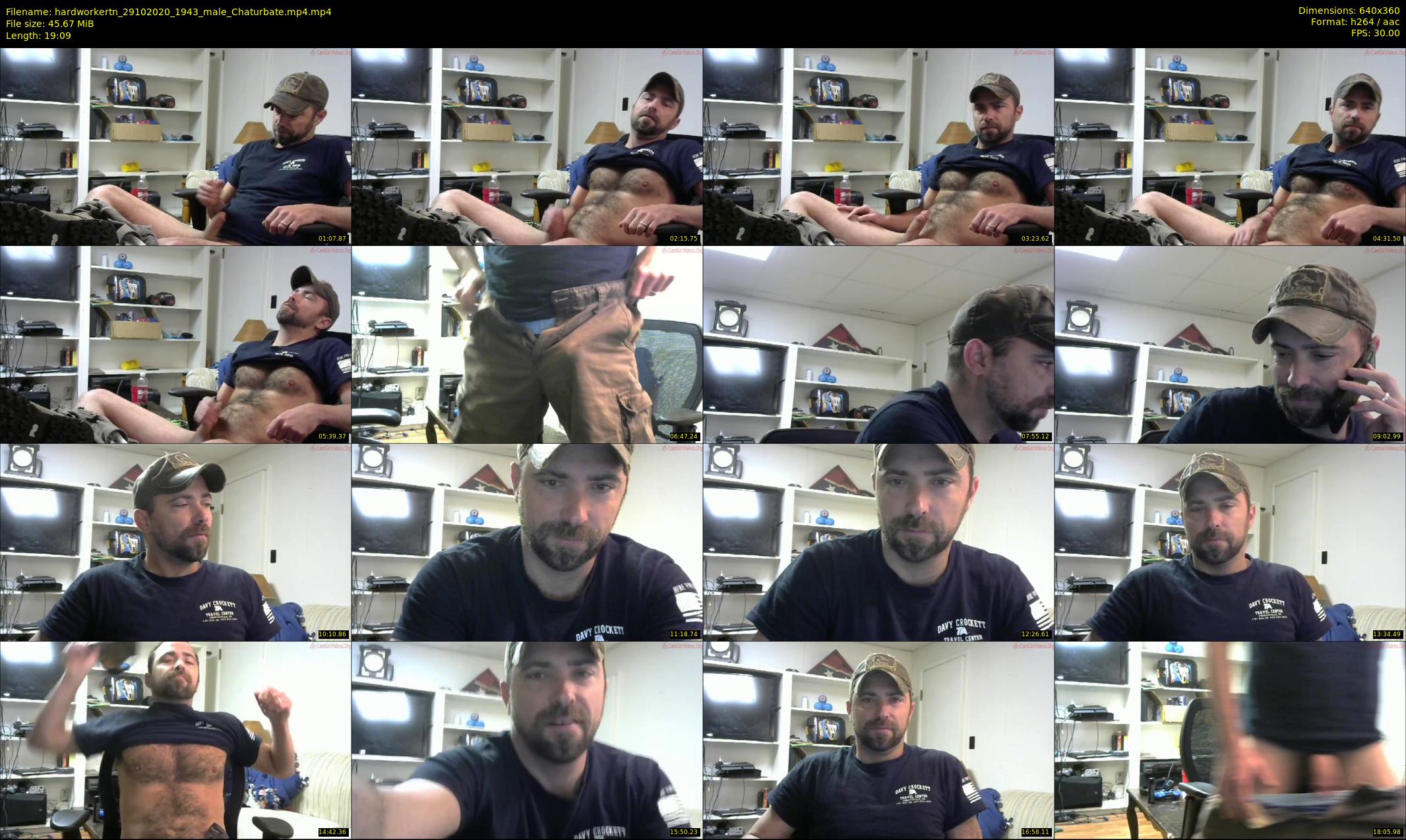 hardworkertn — 20 minute Chaturbate male cam show recording, 360p, Oct 29, 2020