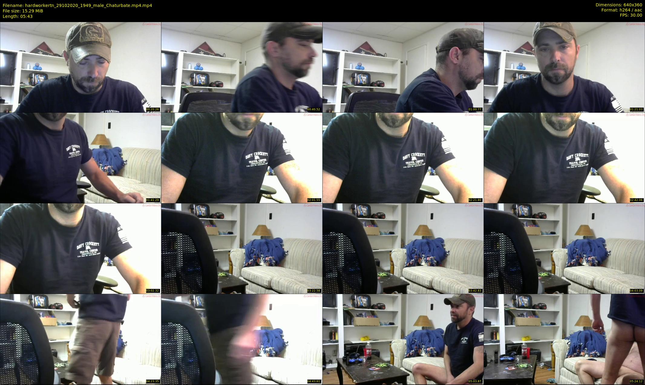 hardworkertn — 6 minute Chaturbate male cam show recording, 360p, Oct 29, 2020