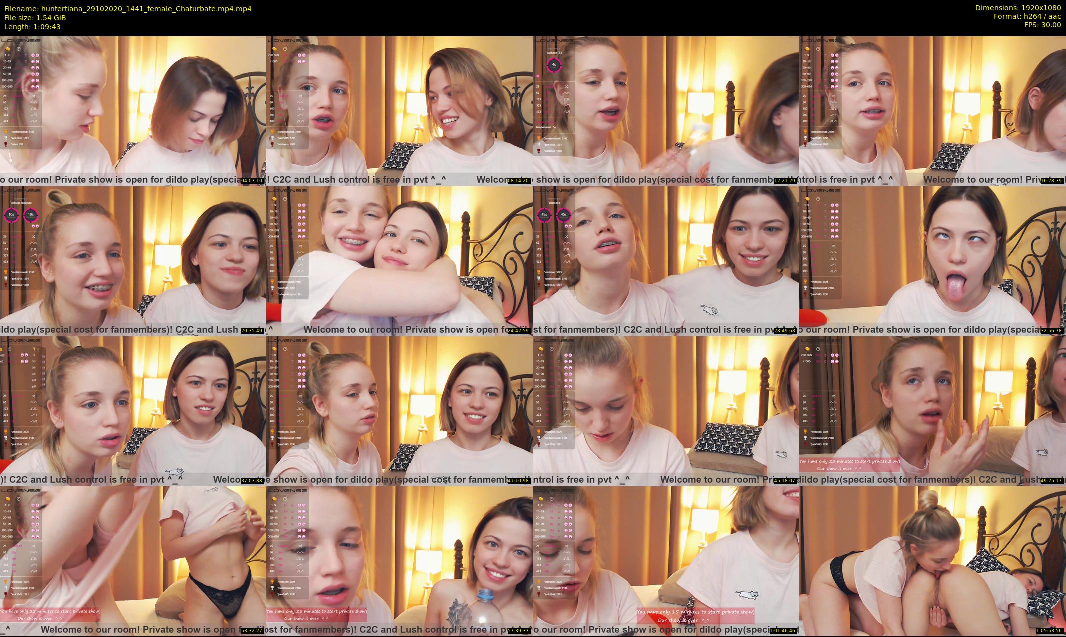 huntertiana — 70 minute Chaturbate female cam show recording, 1080p, Oct 29, 2020
