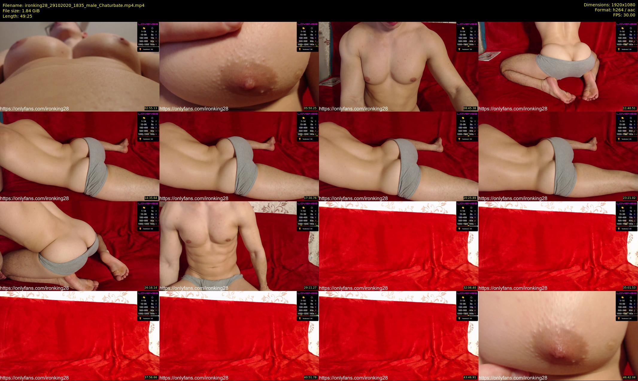 ironking28 — 50 minute Chaturbate male cam show recording, 1080p, Oct 29, 2020