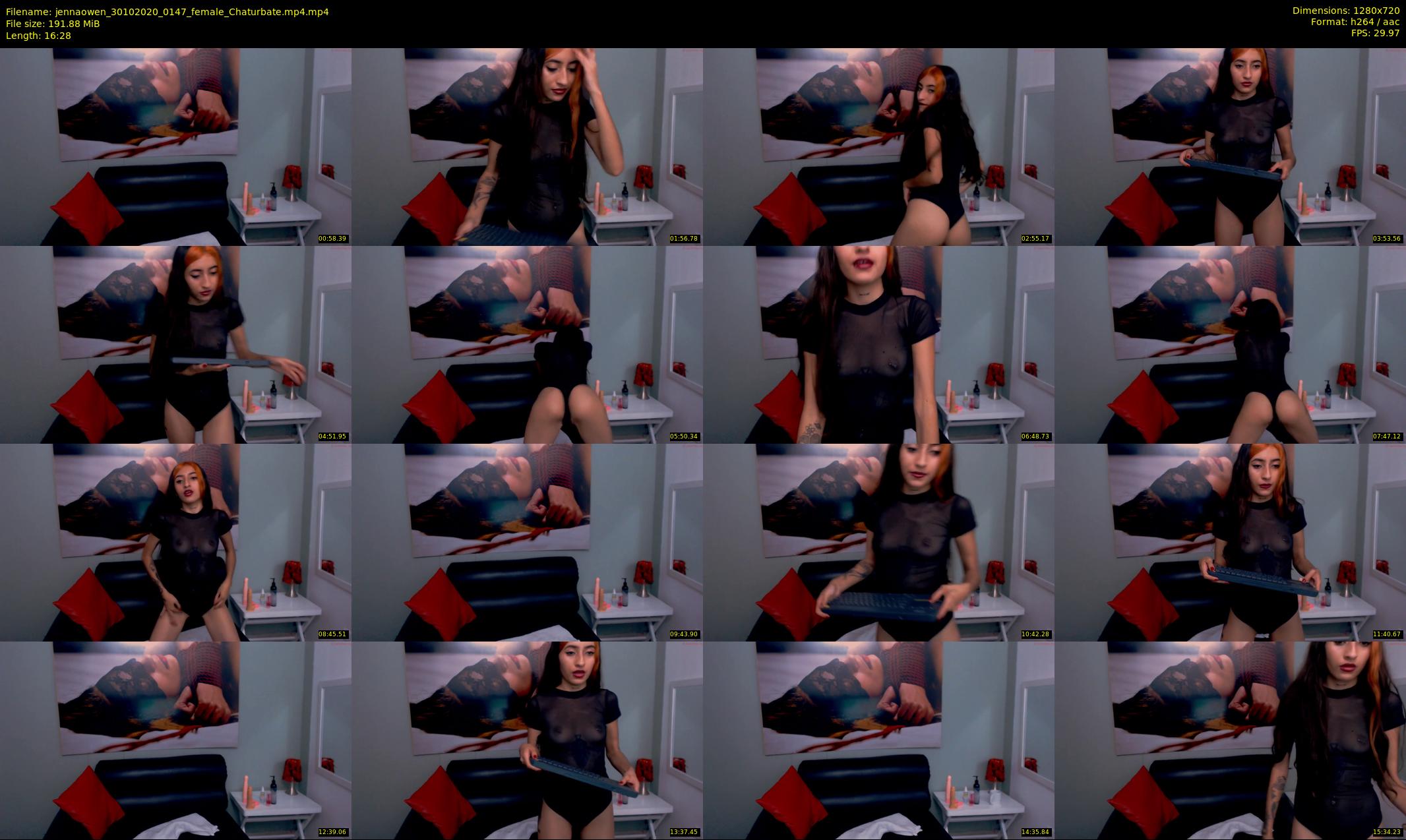 jennaowen — 17 minute Chaturbate female cam show recording, 720p, Oct 30, 2020
