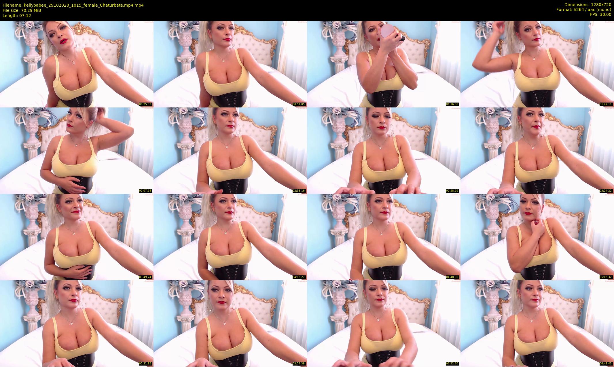 kellybabee — 8 minute Chaturbate female cam show recording, 720p, Oct 29, 2020