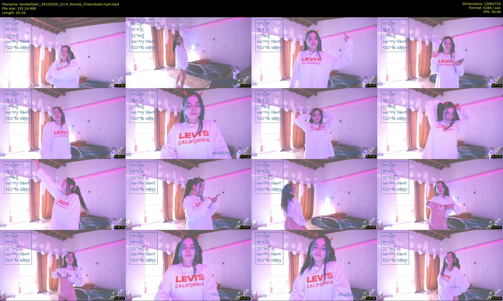 kendalltyler — 21 minute Chaturbate female cam show recording, 720p, Oct 29, 2020