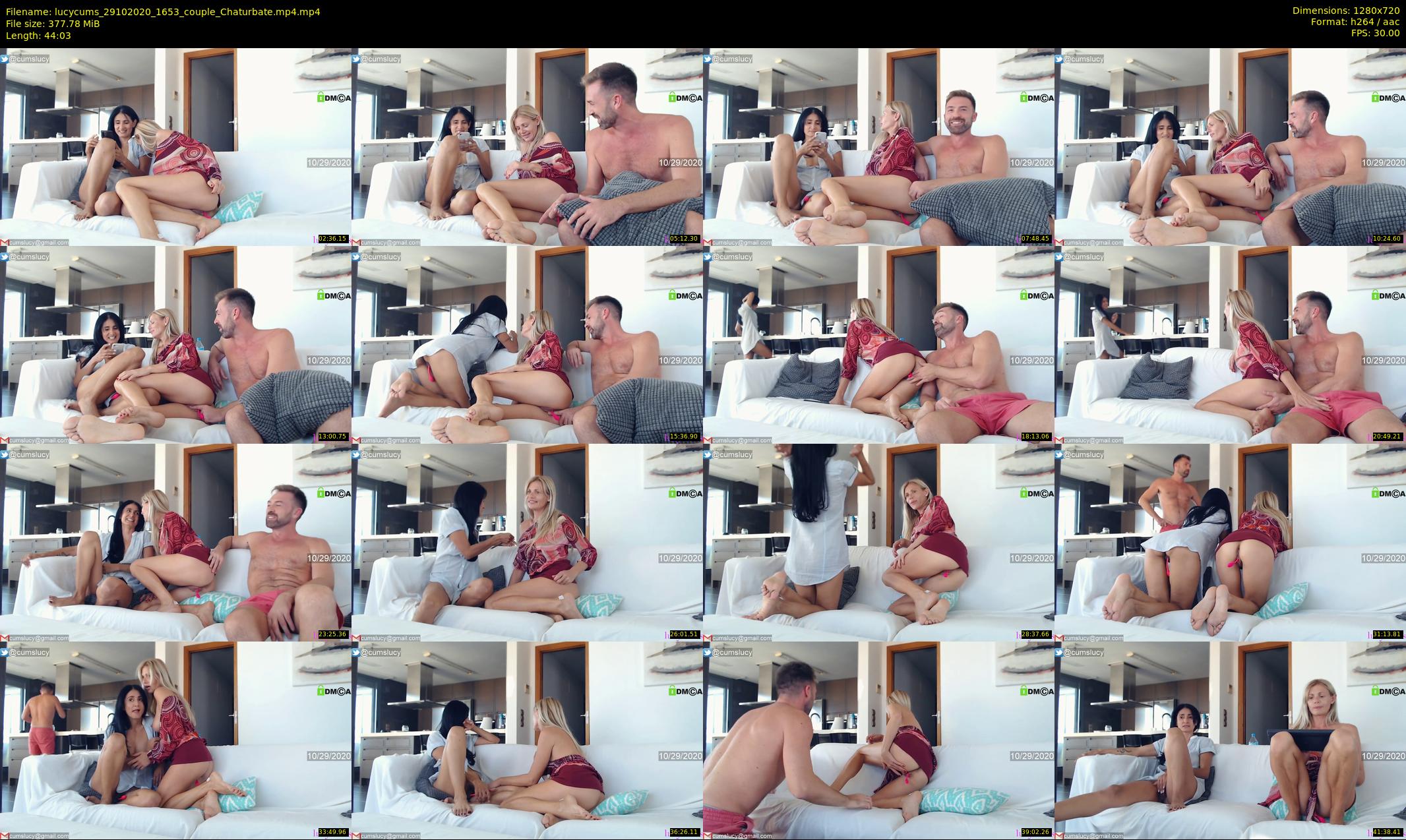 lucycums — 45 minute Chaturbate couple cam show recording, 720p, Oct 29, 2020