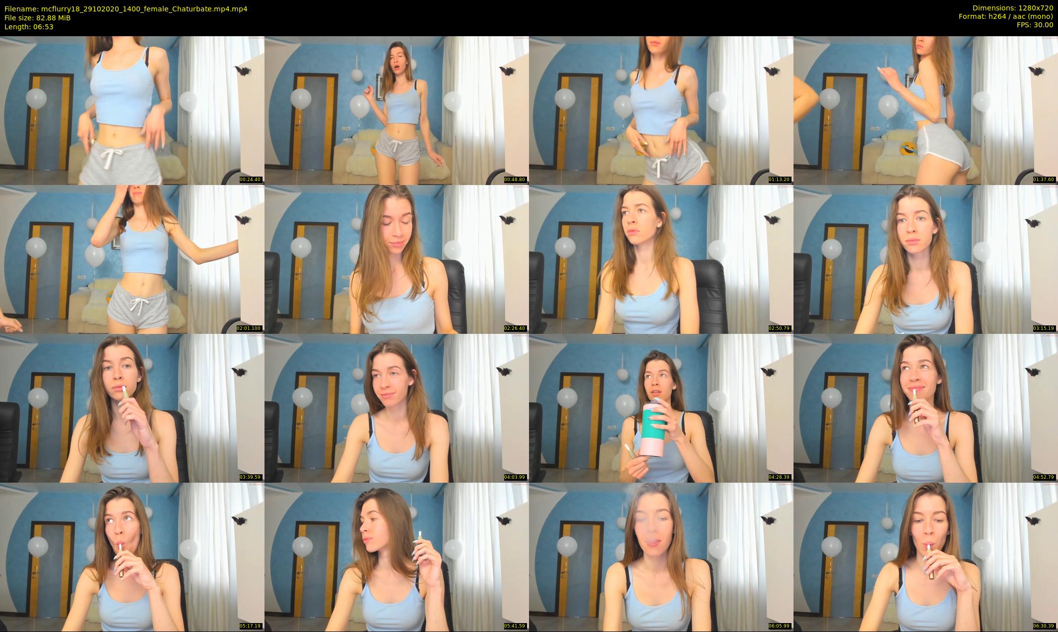 mcflurry18 — 7 minute Chaturbate female cam show recording, 720p, Oct 29, 2020