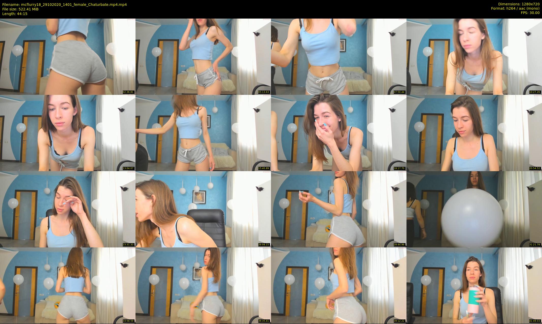 mcflurry18 — 45 minute Chaturbate female cam show recording, 720p, Oct 29, 2020