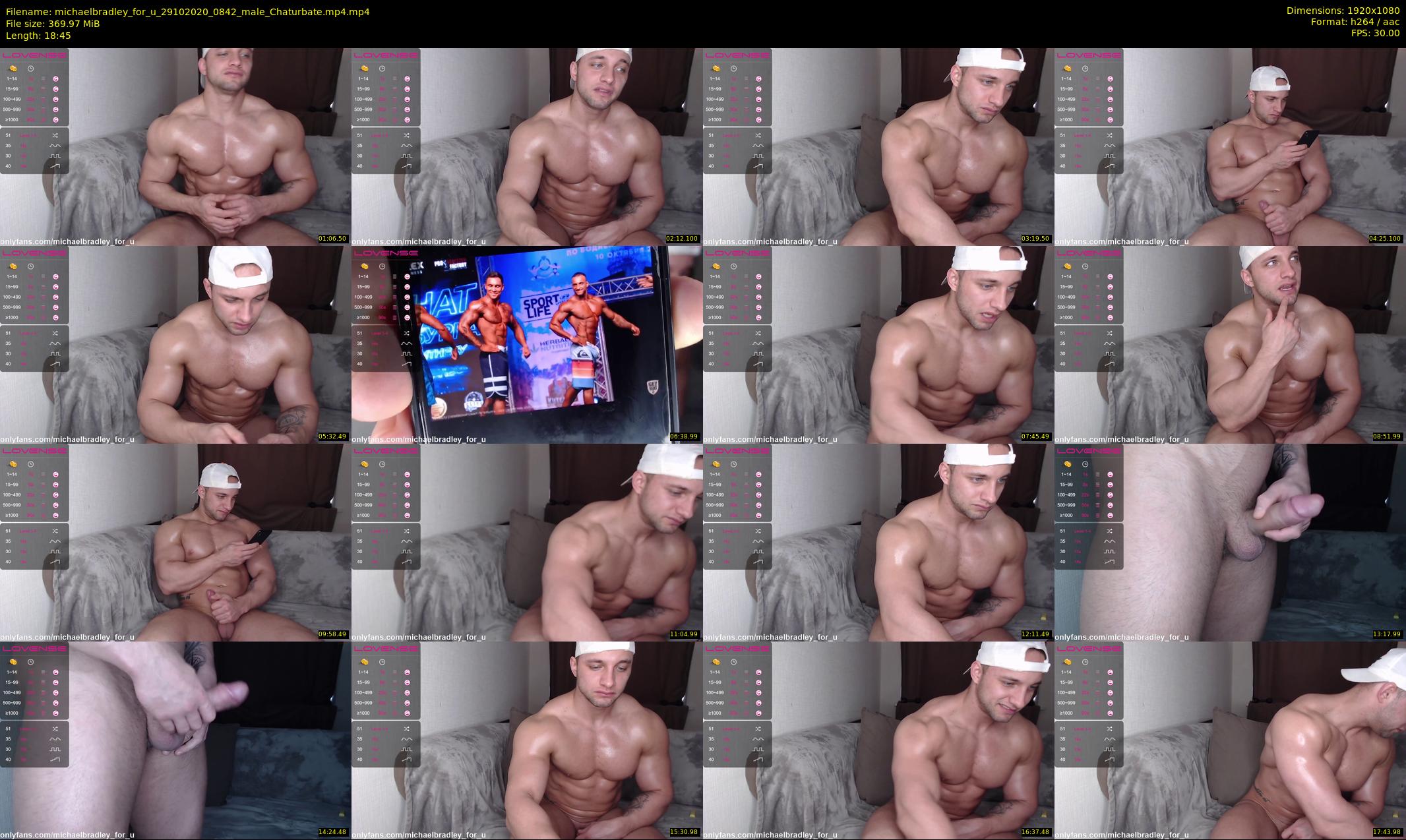 michaelbradley_for_u — 19 minute Chaturbate male cam show recording, 1080p, Oct 29, 2020
