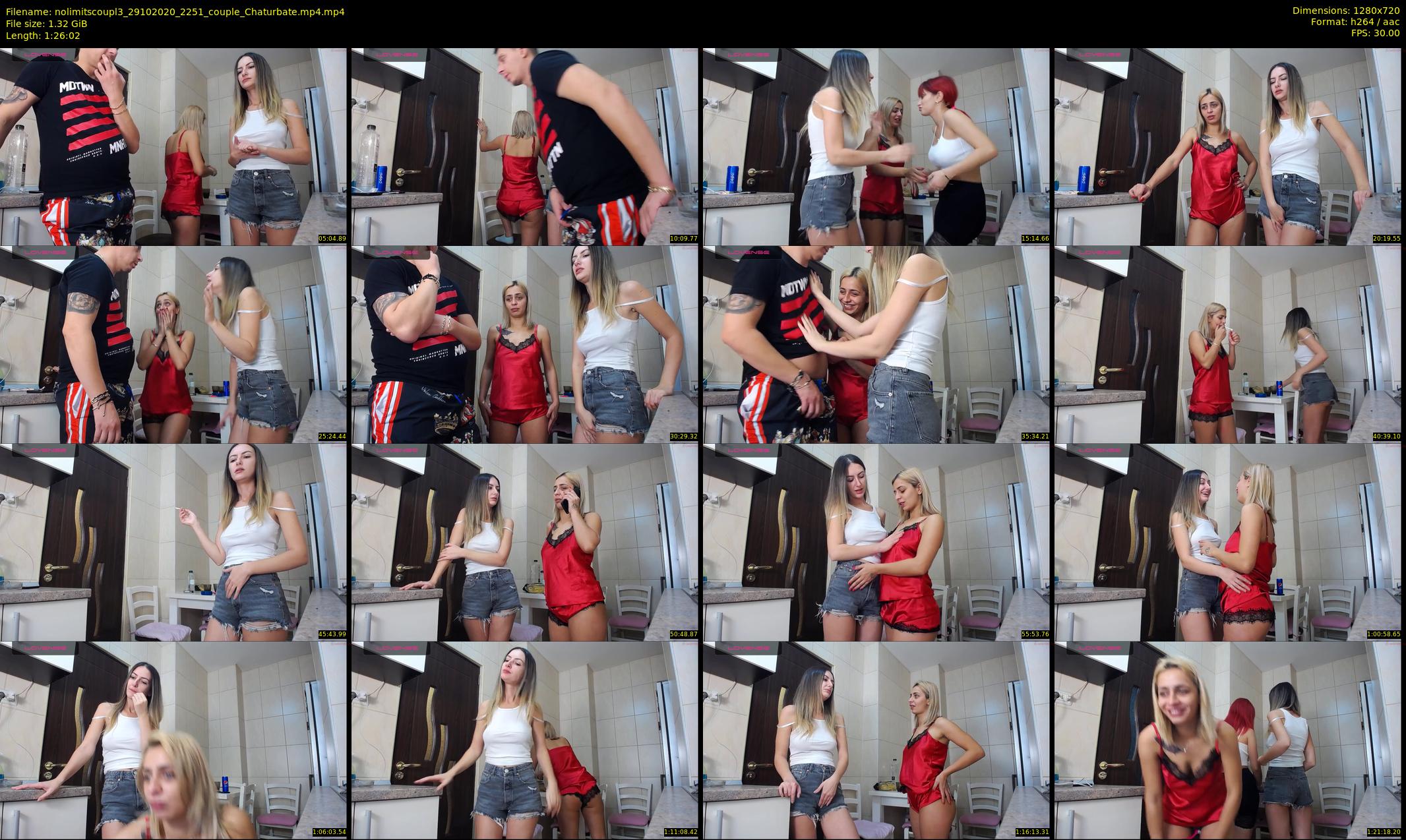 nolimitscoupl3 — 87 minute Chaturbate couple cam show recording, 720p, Oct 29, 2020