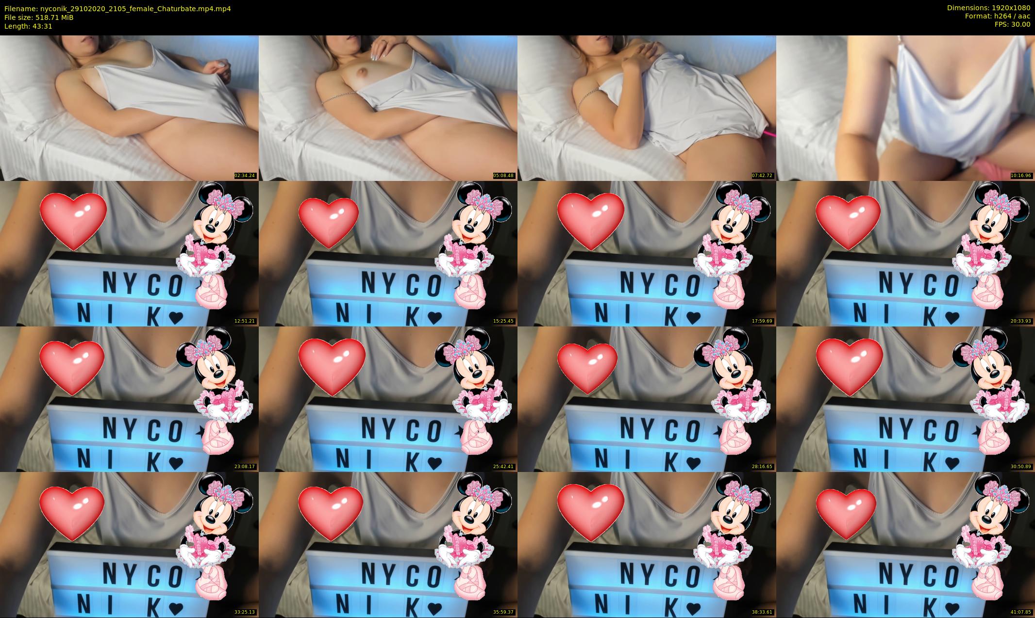 nyconik — 44 minute Chaturbate female cam show recording, 1080p, Oct 29, 2020
