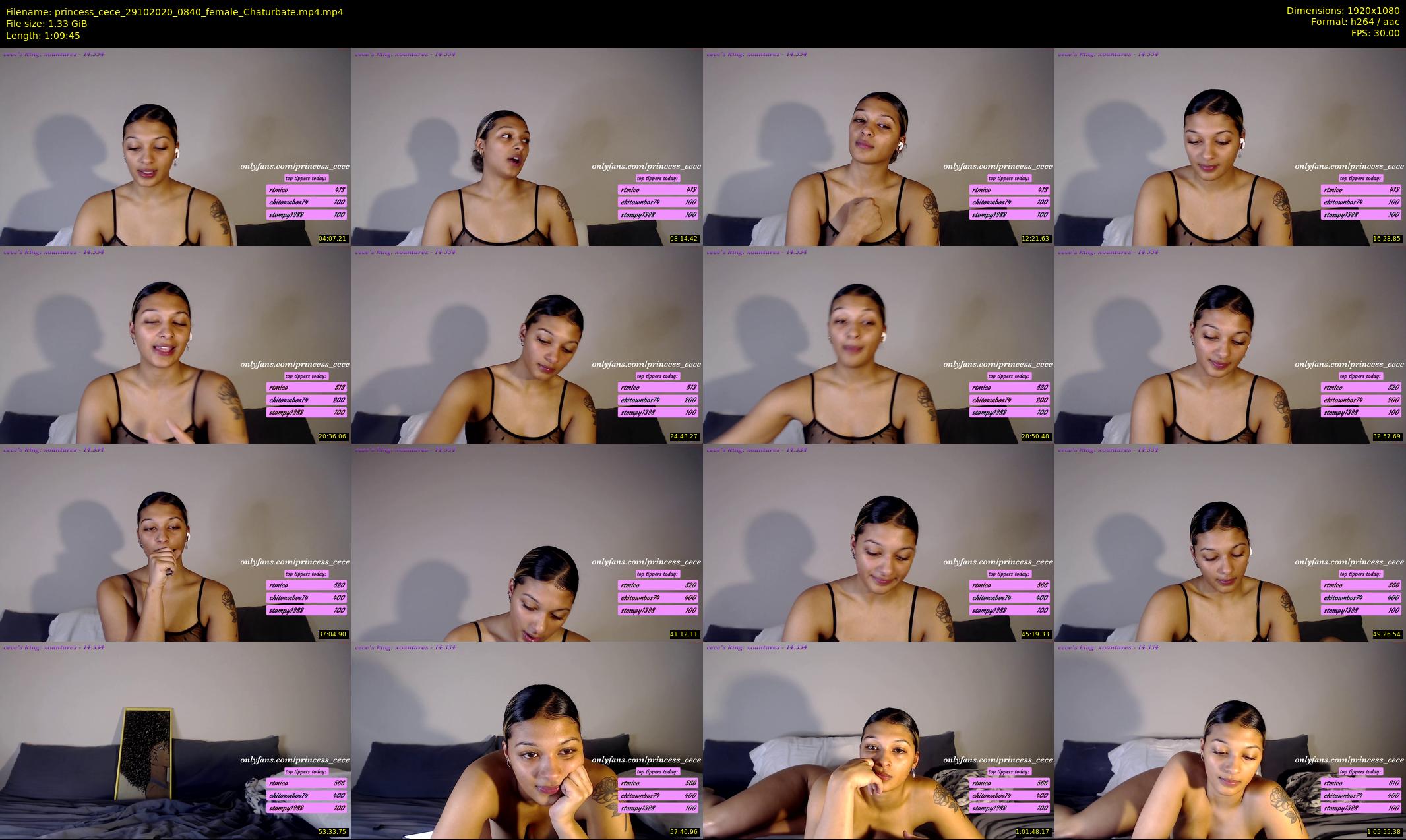 princess_cece — 70 minute Chaturbate female cam show recording, 1080p, Oct 29, 2020