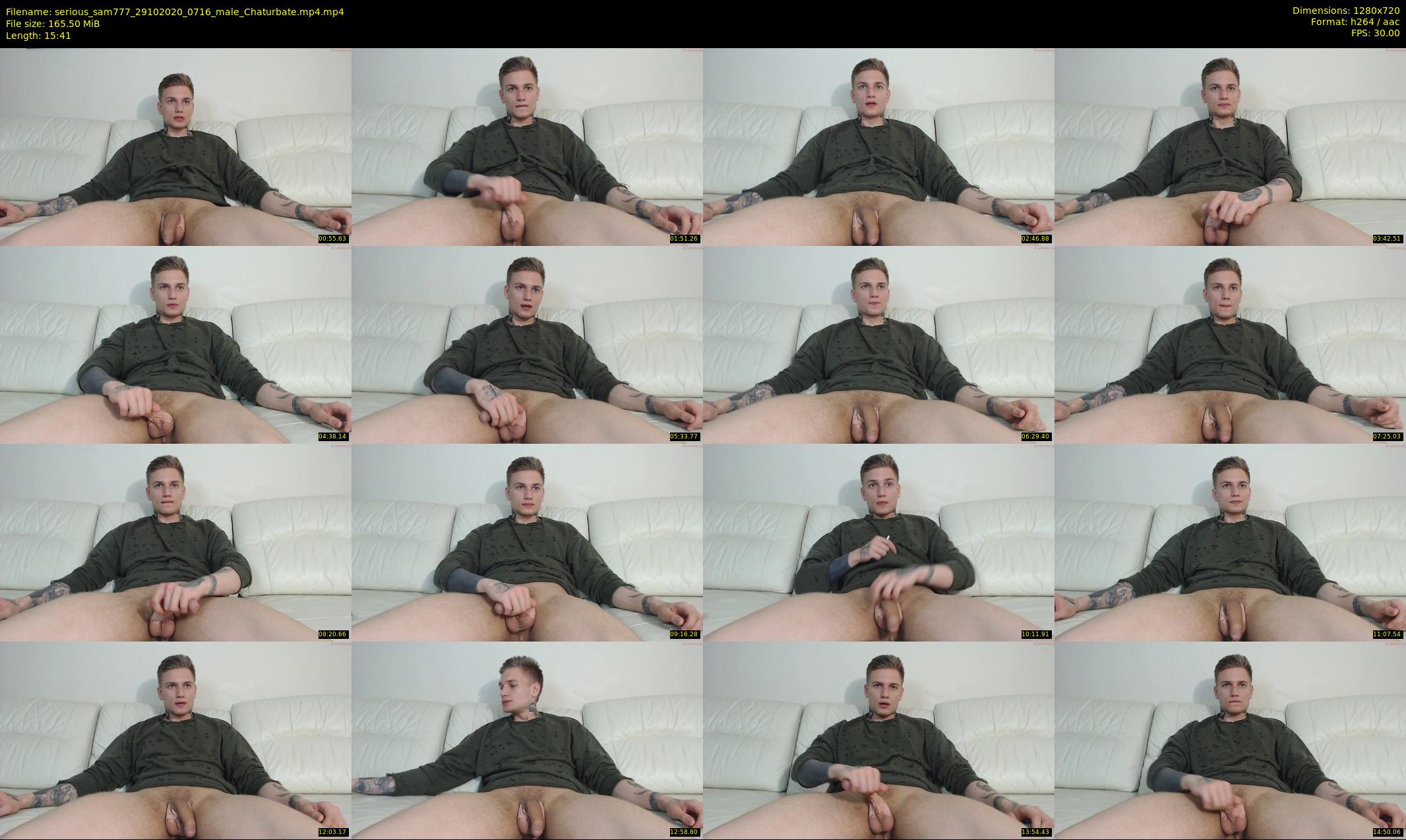 serious_sam777 — 16 minute Chaturbate male cam show recording, 720p, Oct 29, 2020