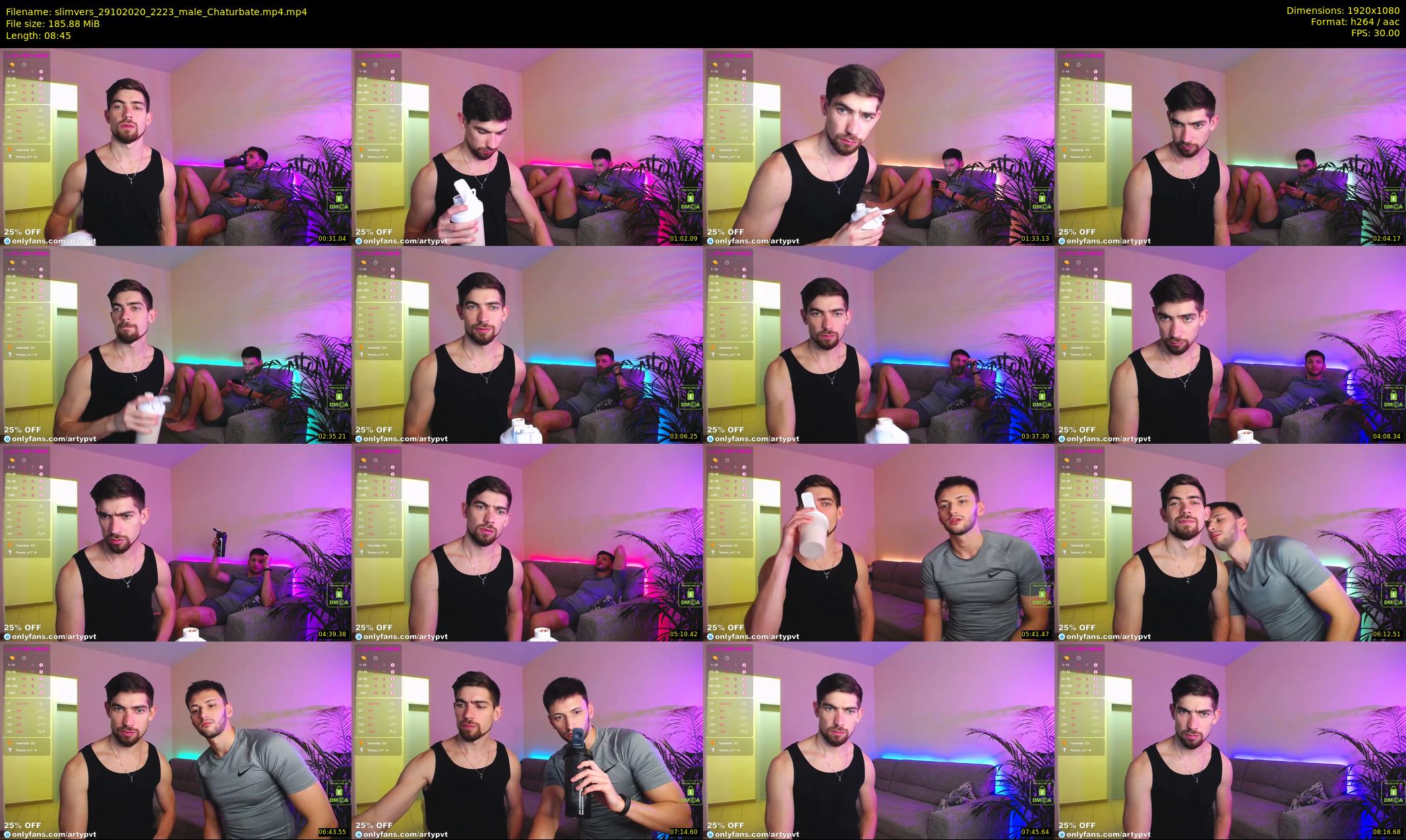 slimvers — 9 minute Chaturbate male cam show recording, 1080p, Oct 29, 2020